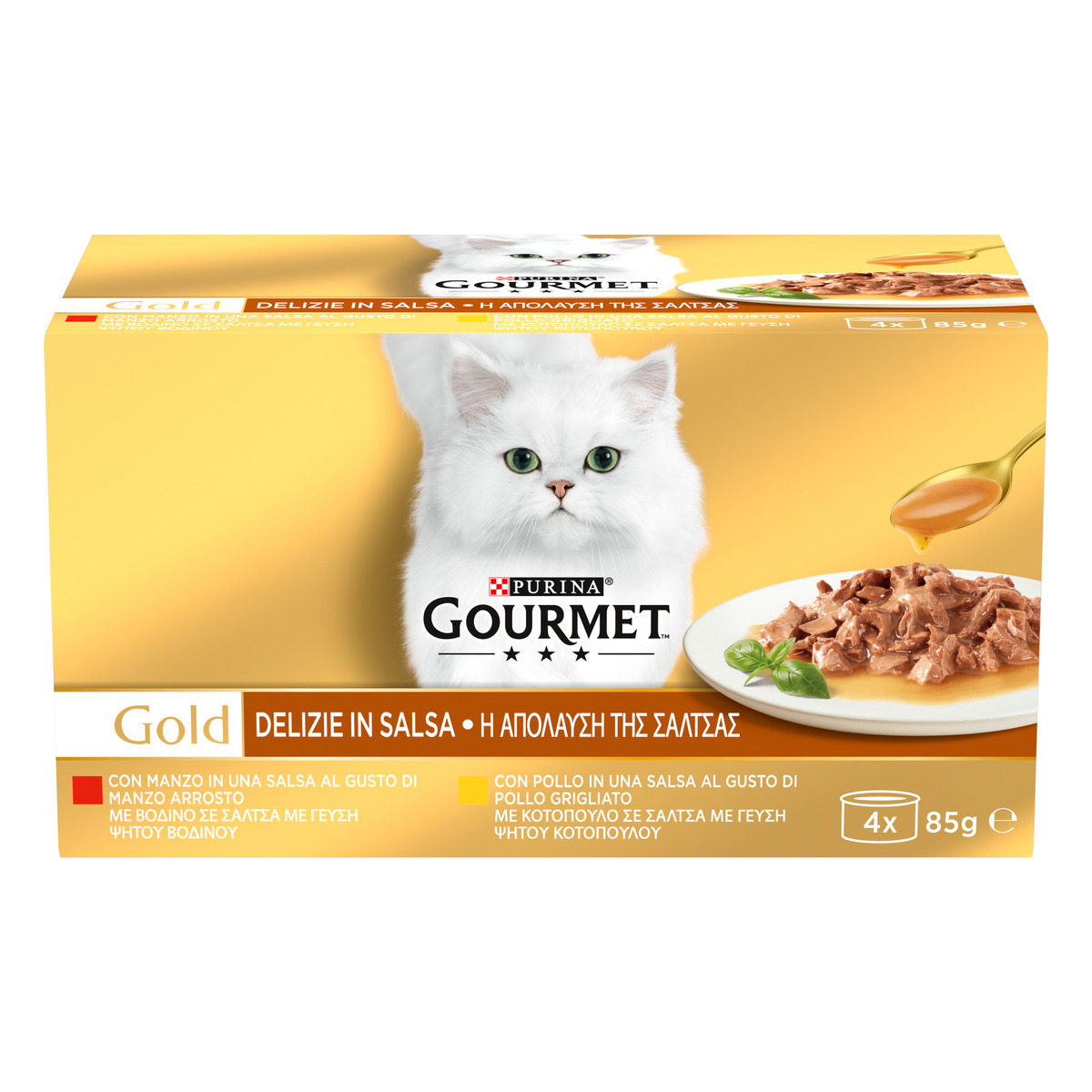 GOURMET® Gold Delizie In Salsa con Pollo, con Manzo