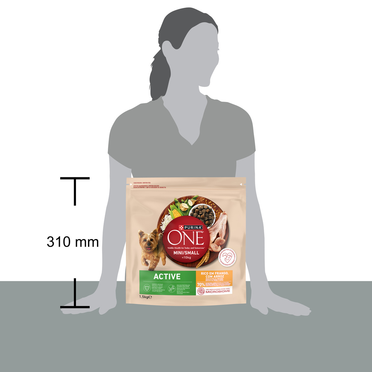 PURINA ONE® MINI/SMALL < 10kg Active Ricco in Pollo Con Riso
