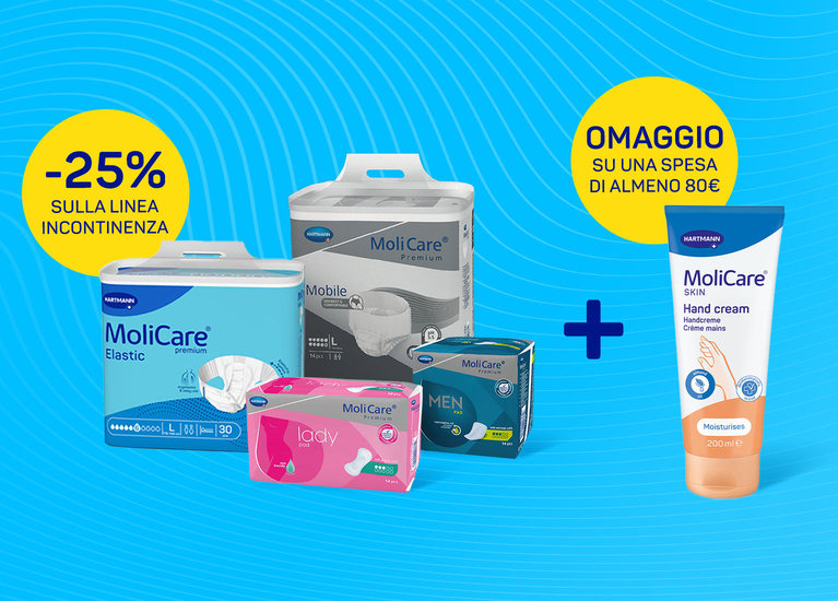 25% di sconto sui prodotti assorbenti MoliCare®