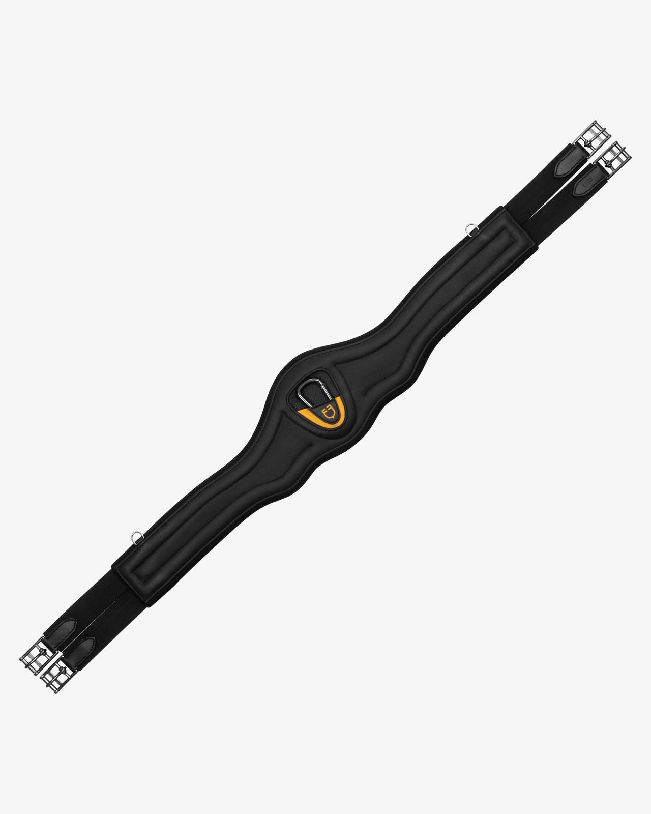 Jumping girth contoured leather