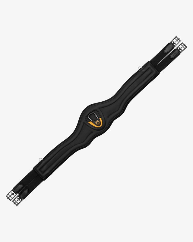 Jumping girth contoured leather