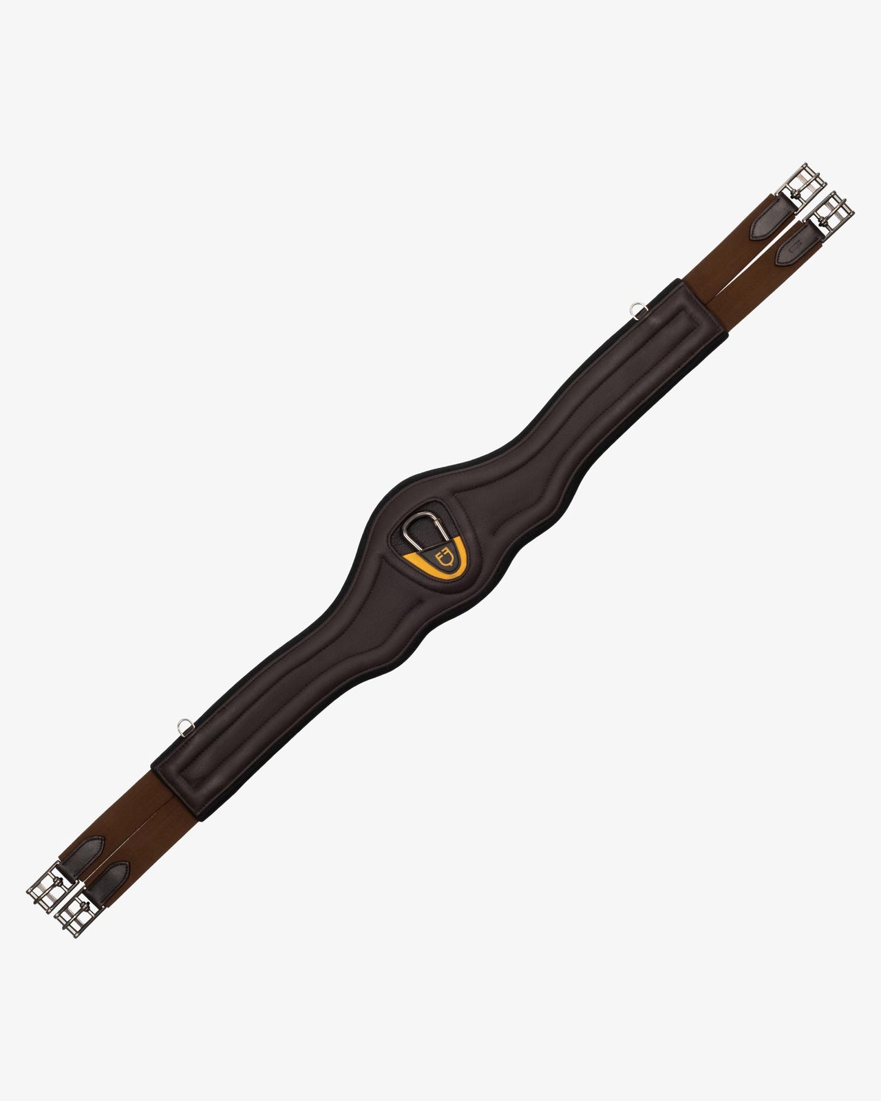 Jumping girth contoured leather