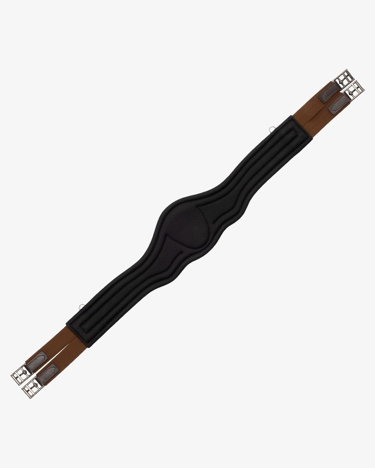 Jumping girth contoured leather