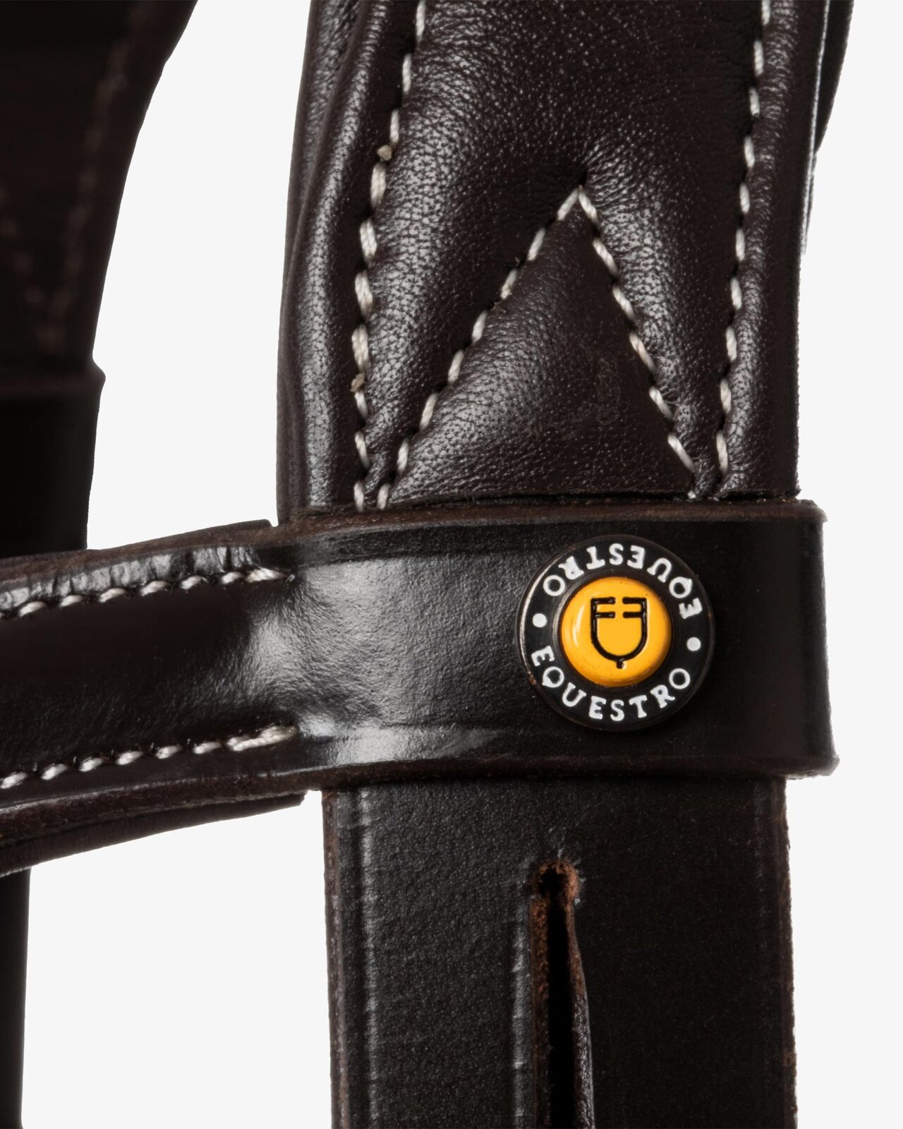 Anatomical bridle contrast stitching