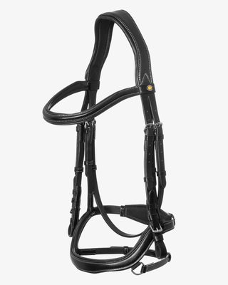 Anatomical bridle contrast stitching
