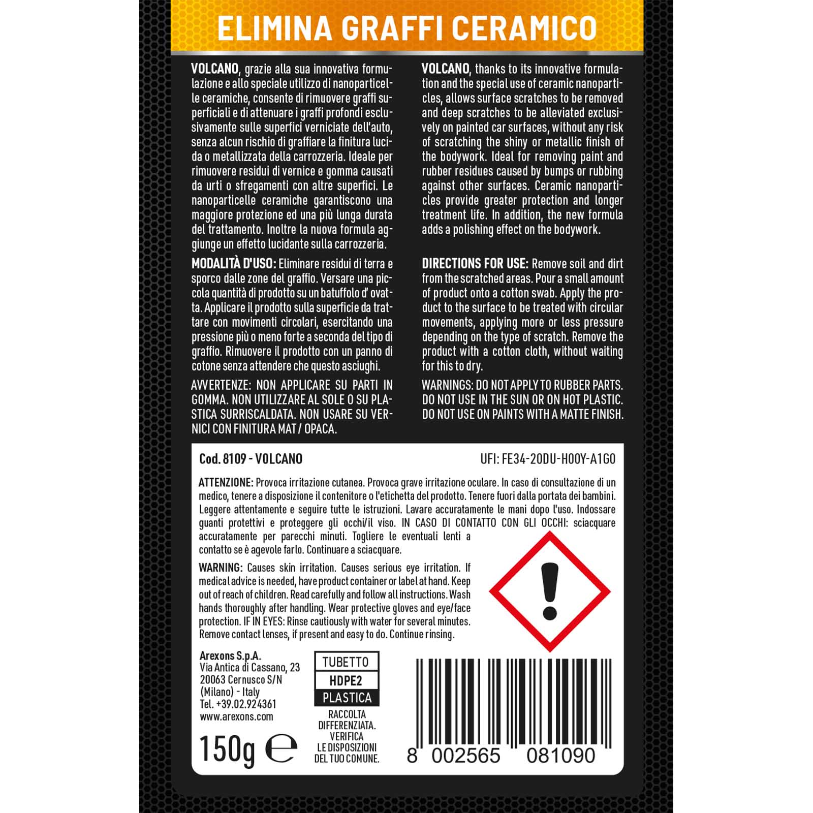 QUIXX elimina graffi per materiale acrilico