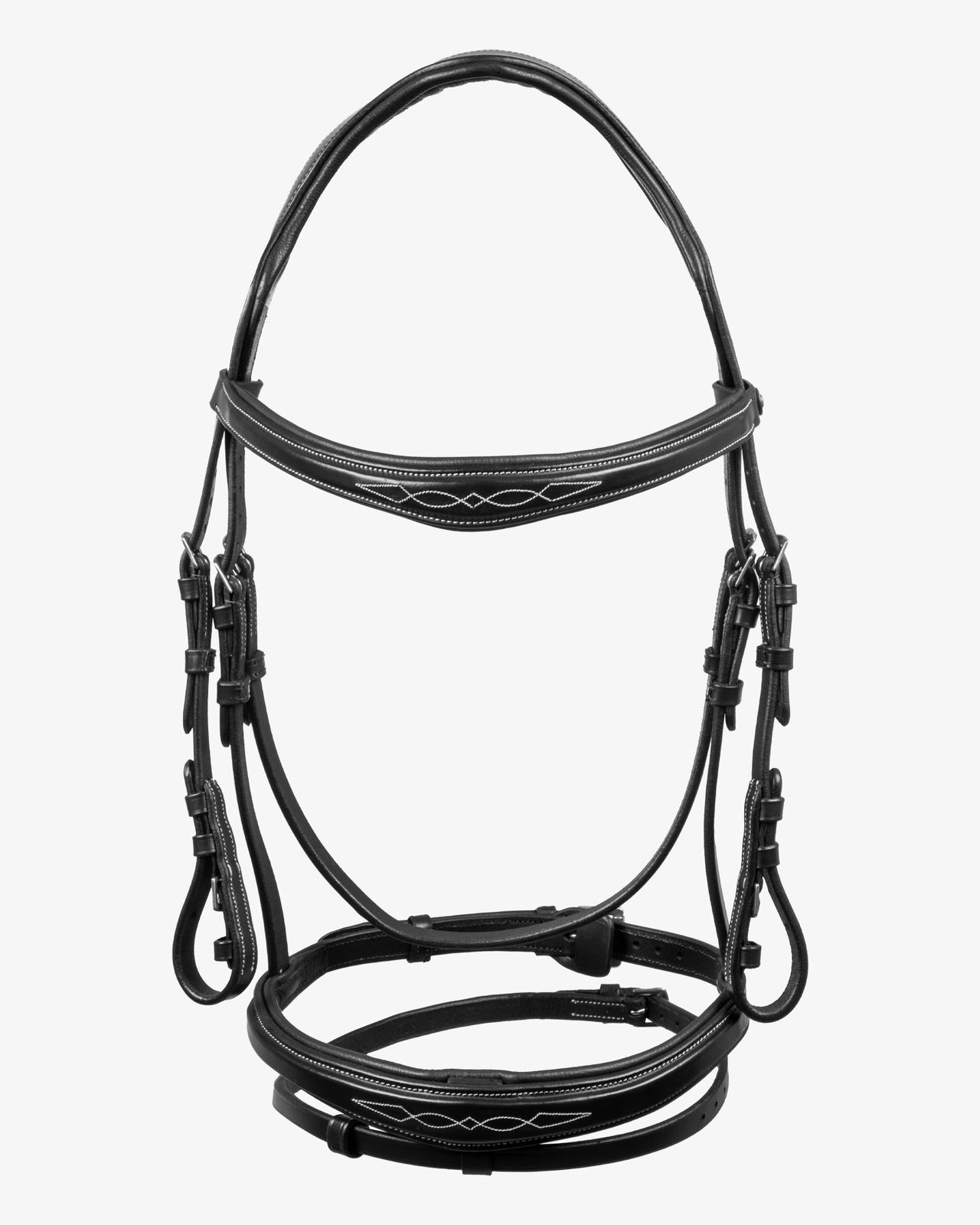 Bridle in soft stitched leather