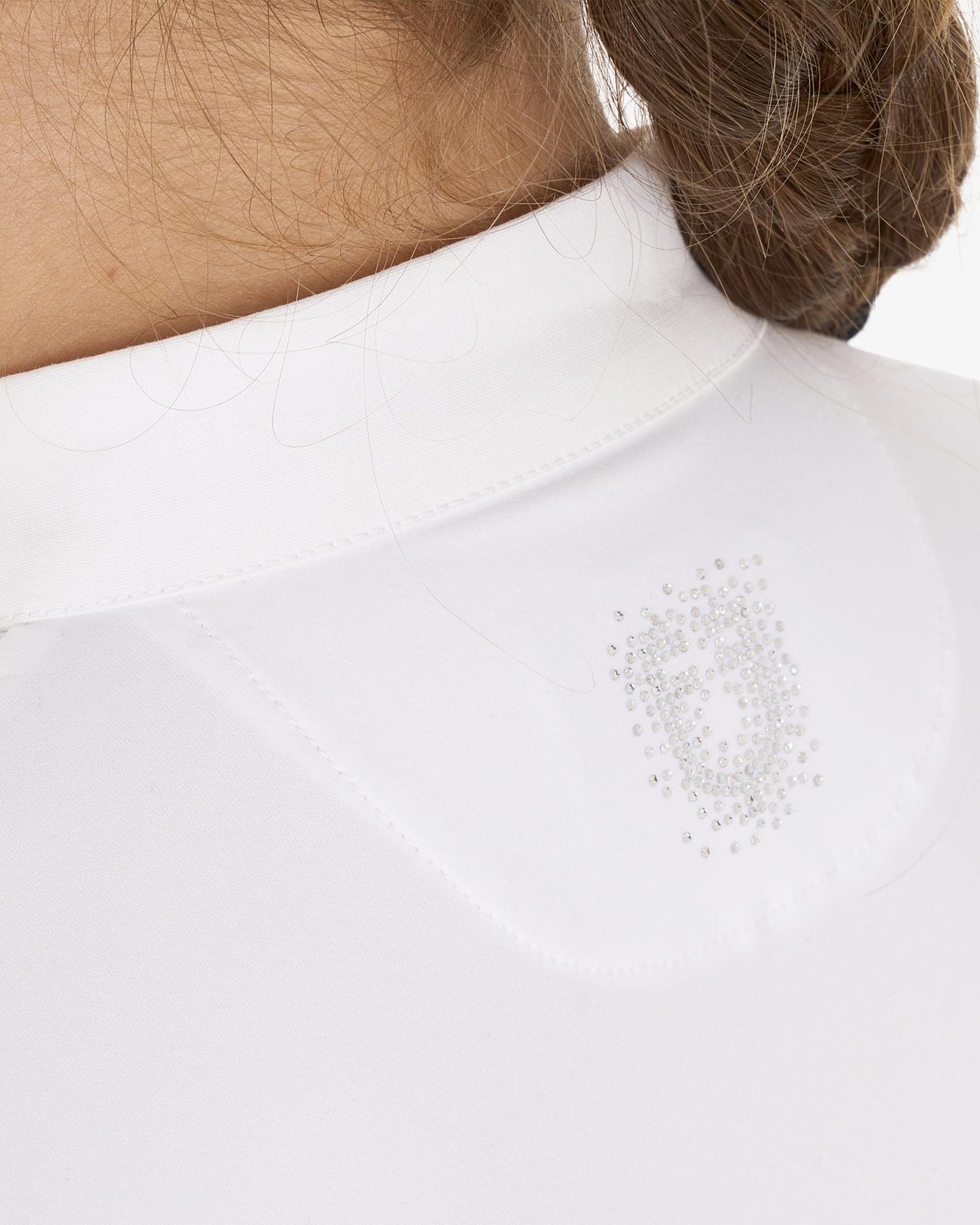 Polo bambina slim fit concorso con strass