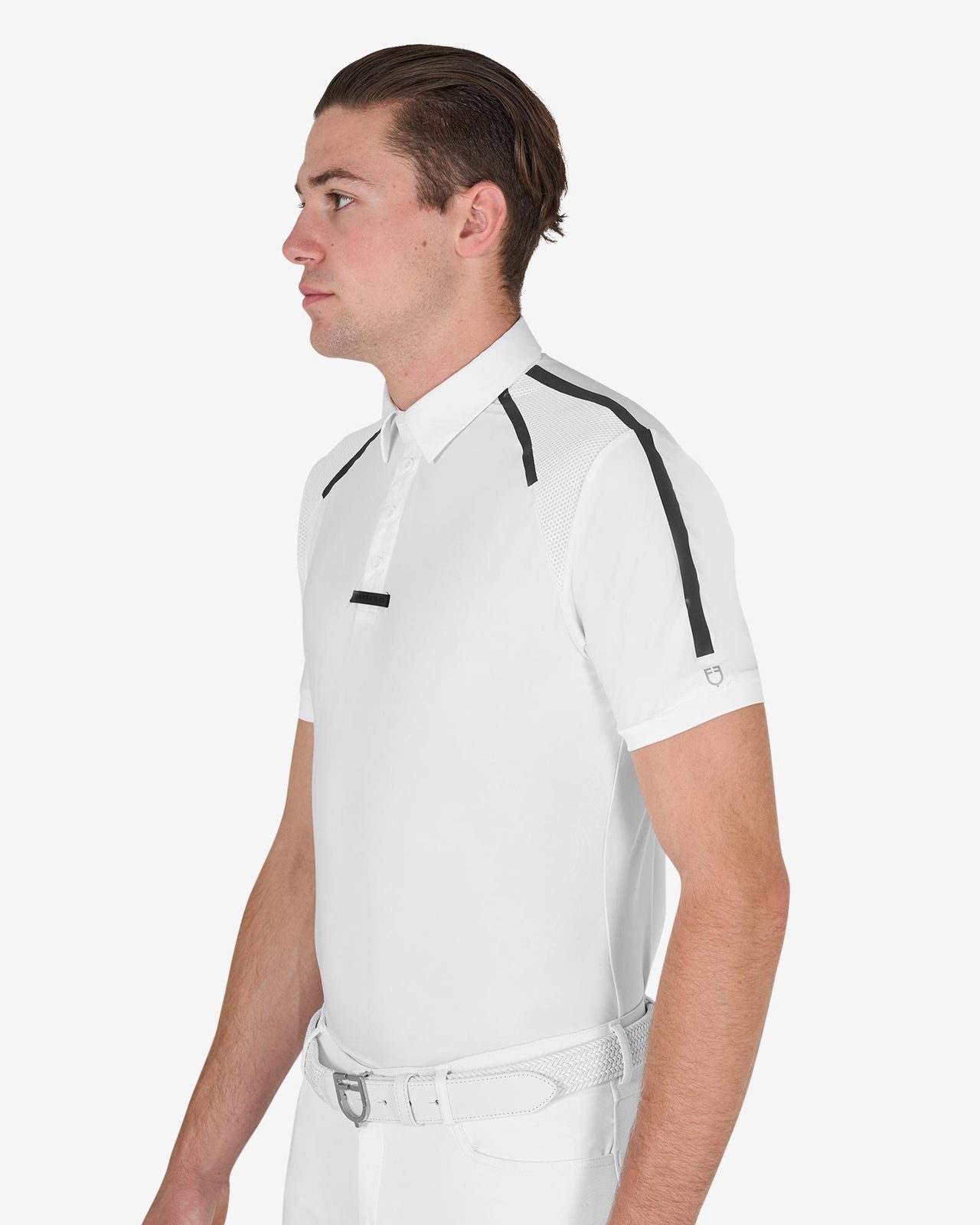 Polo uomo da concorso slim fit mezza manica
