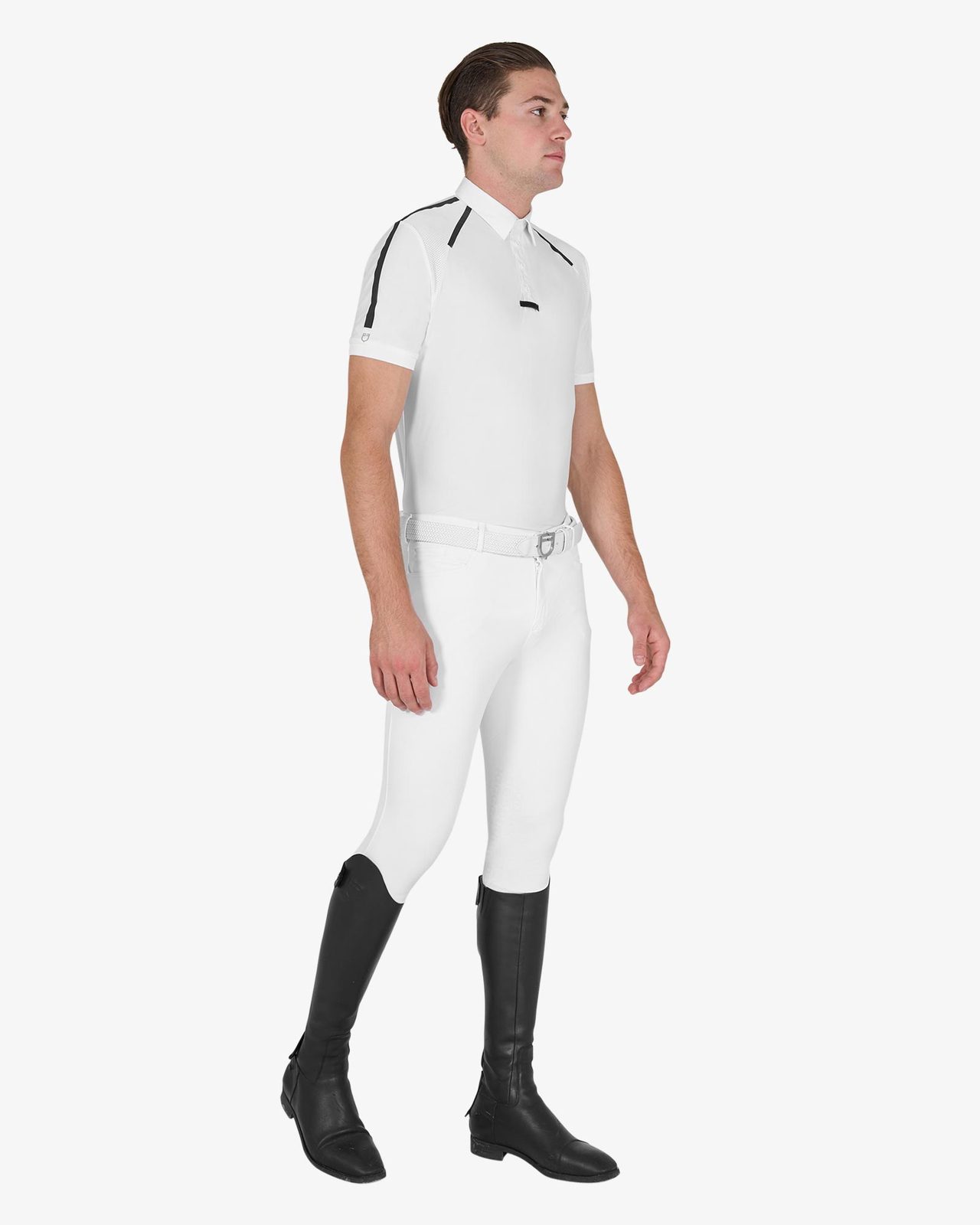 Polo uomo da concorso slim fit mezza manica