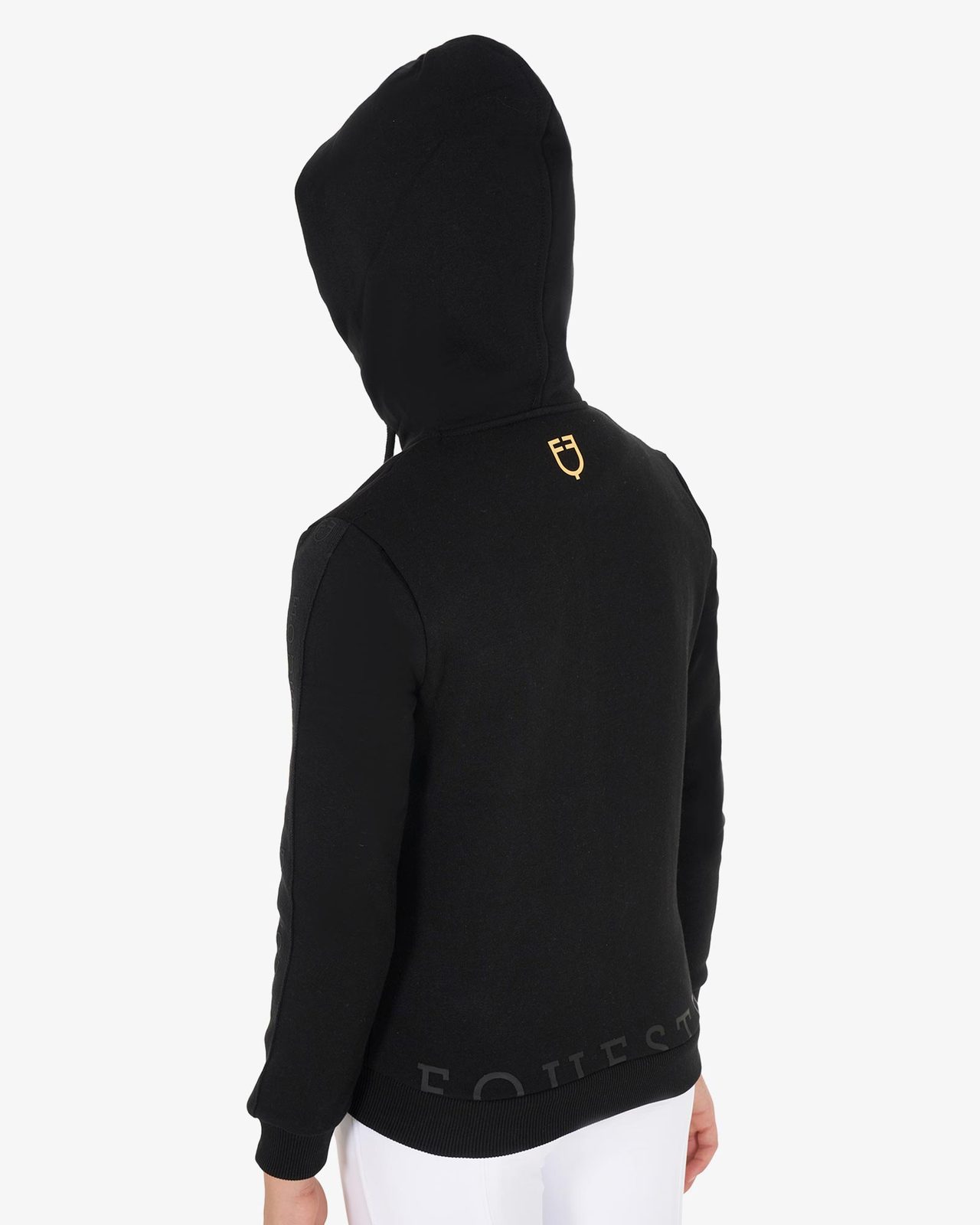 Felpa bambina full zip con pile interno