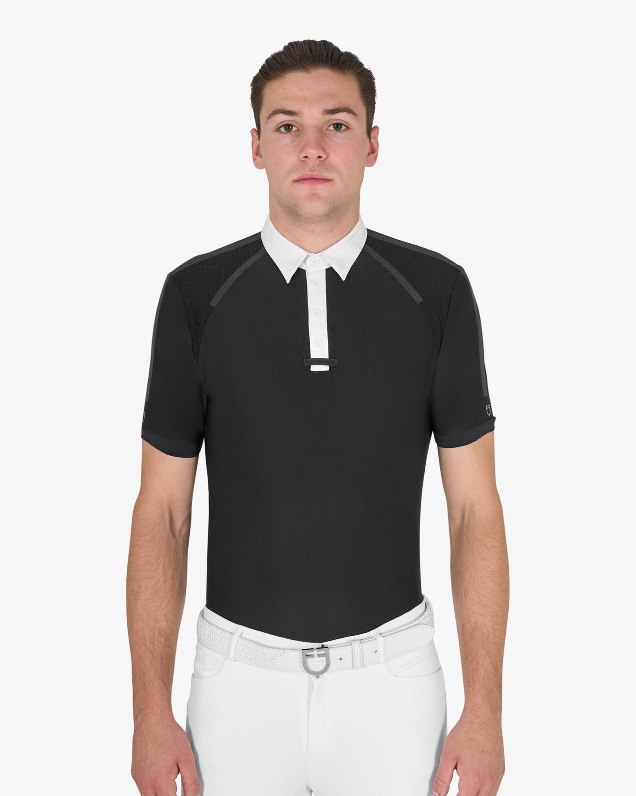 Polo uomo da concorso slim fit mezza manica