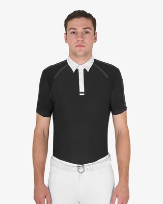 Polo uomo da concorso slim fit mezza manica