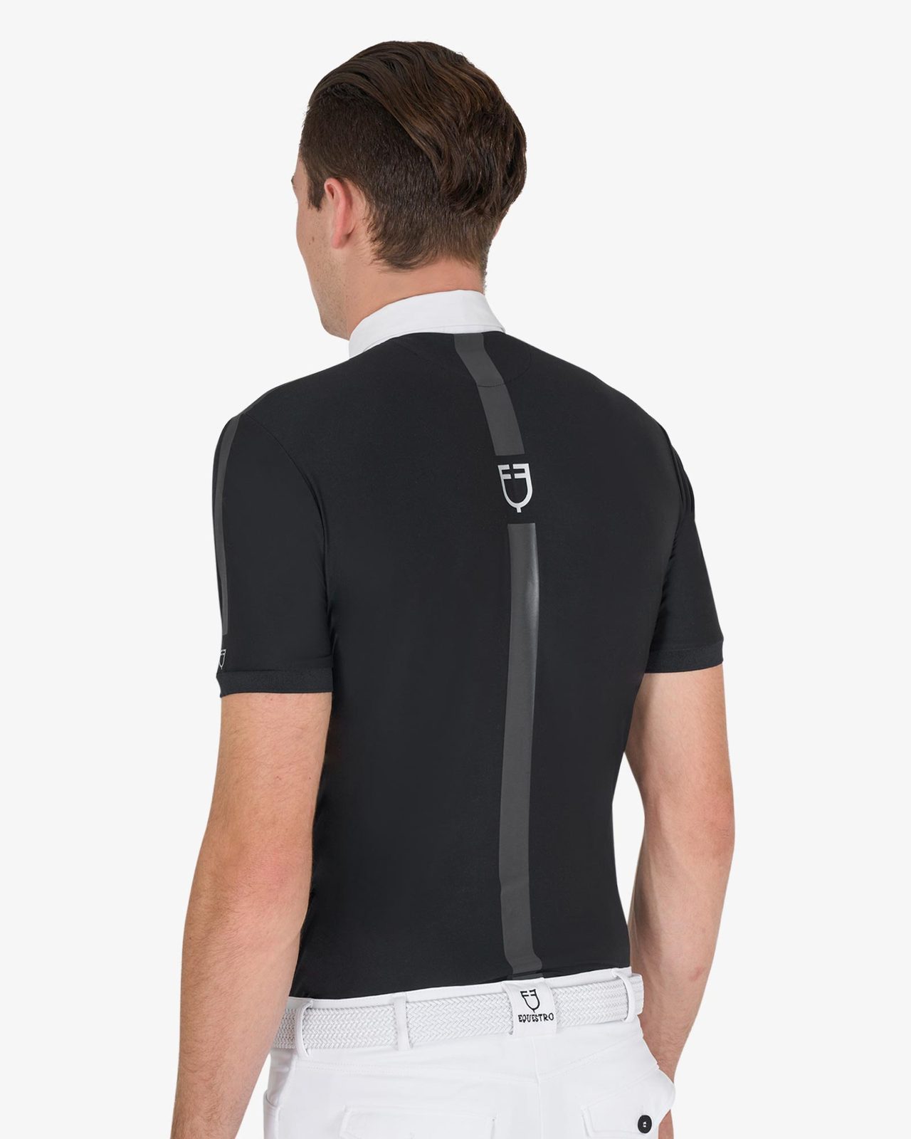 Polo uomo da concorso slim fit mezza manica