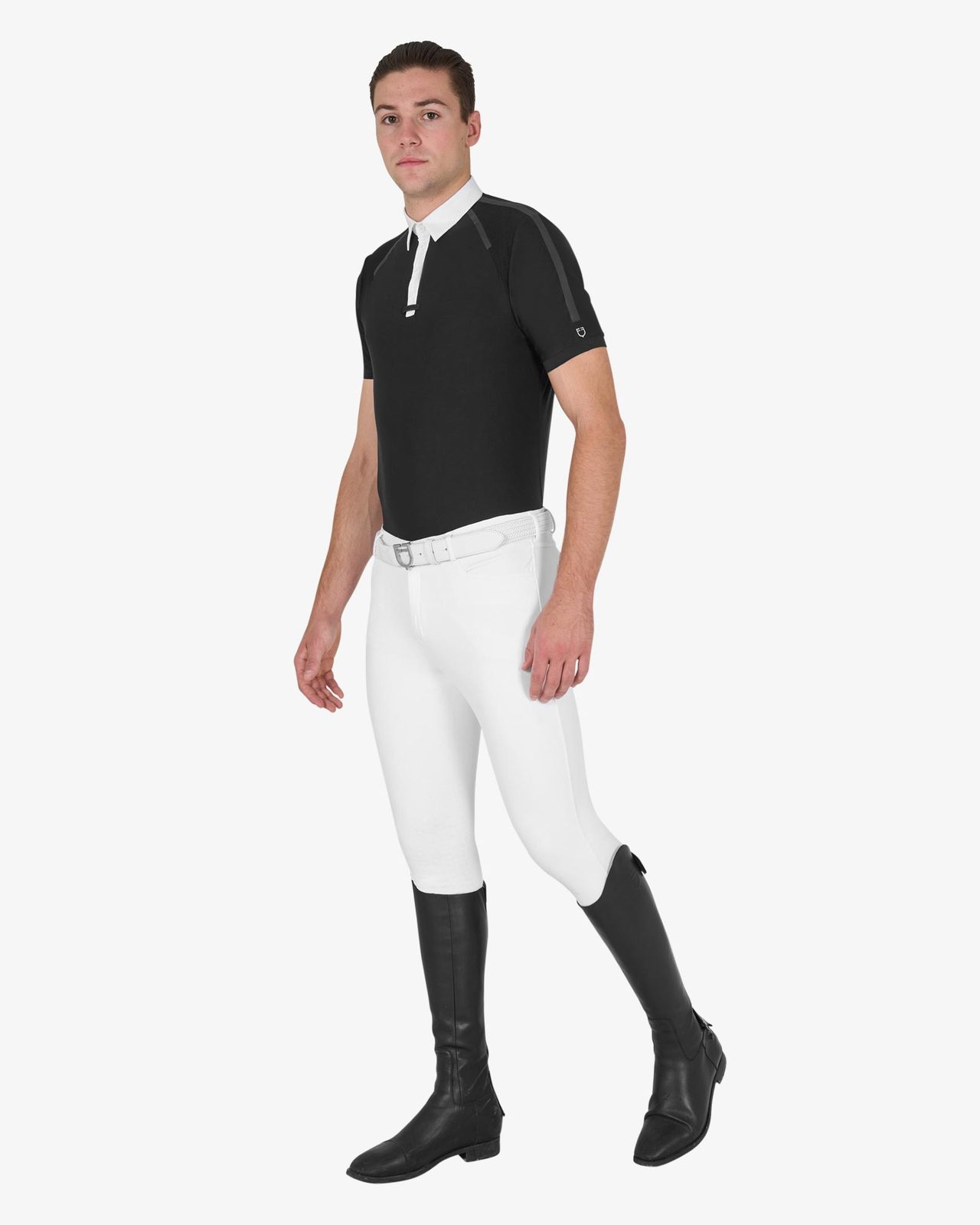 Polo uomo da concorso slim fit mezza manica