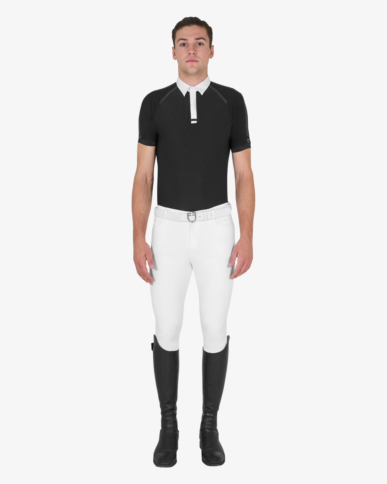 Polo uomo da concorso slim fit mezza manica