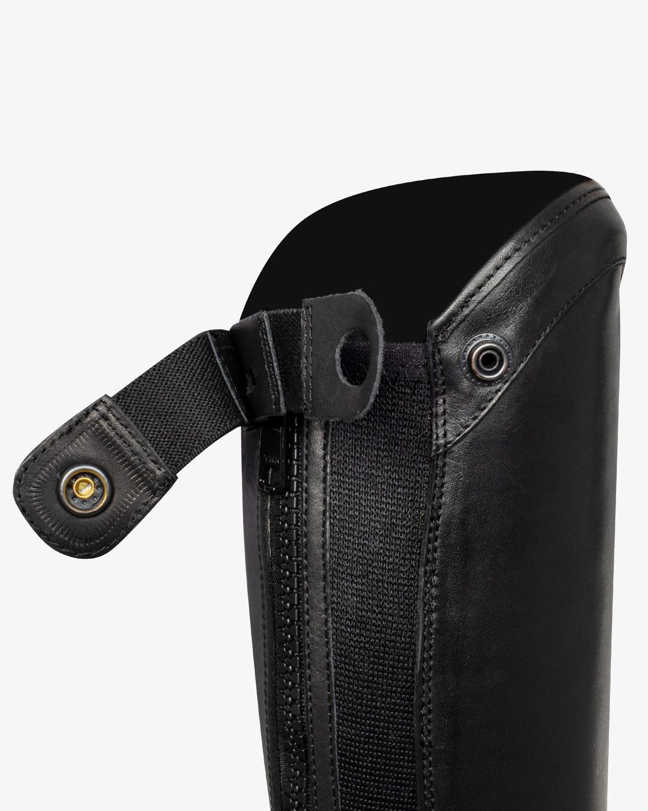 Unisex chaps with back zip and elastic band