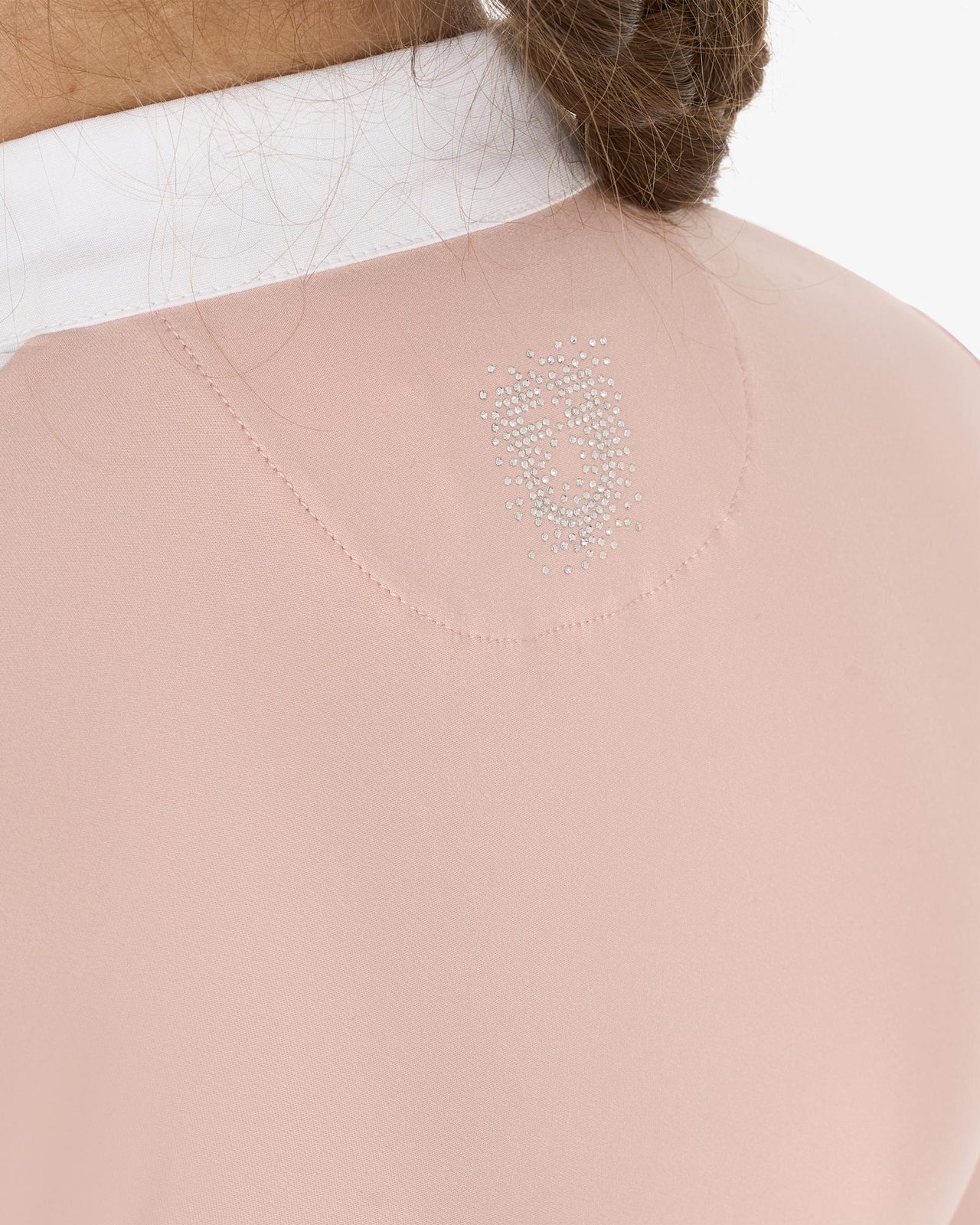 Polo bambina slim fit concorso con strass