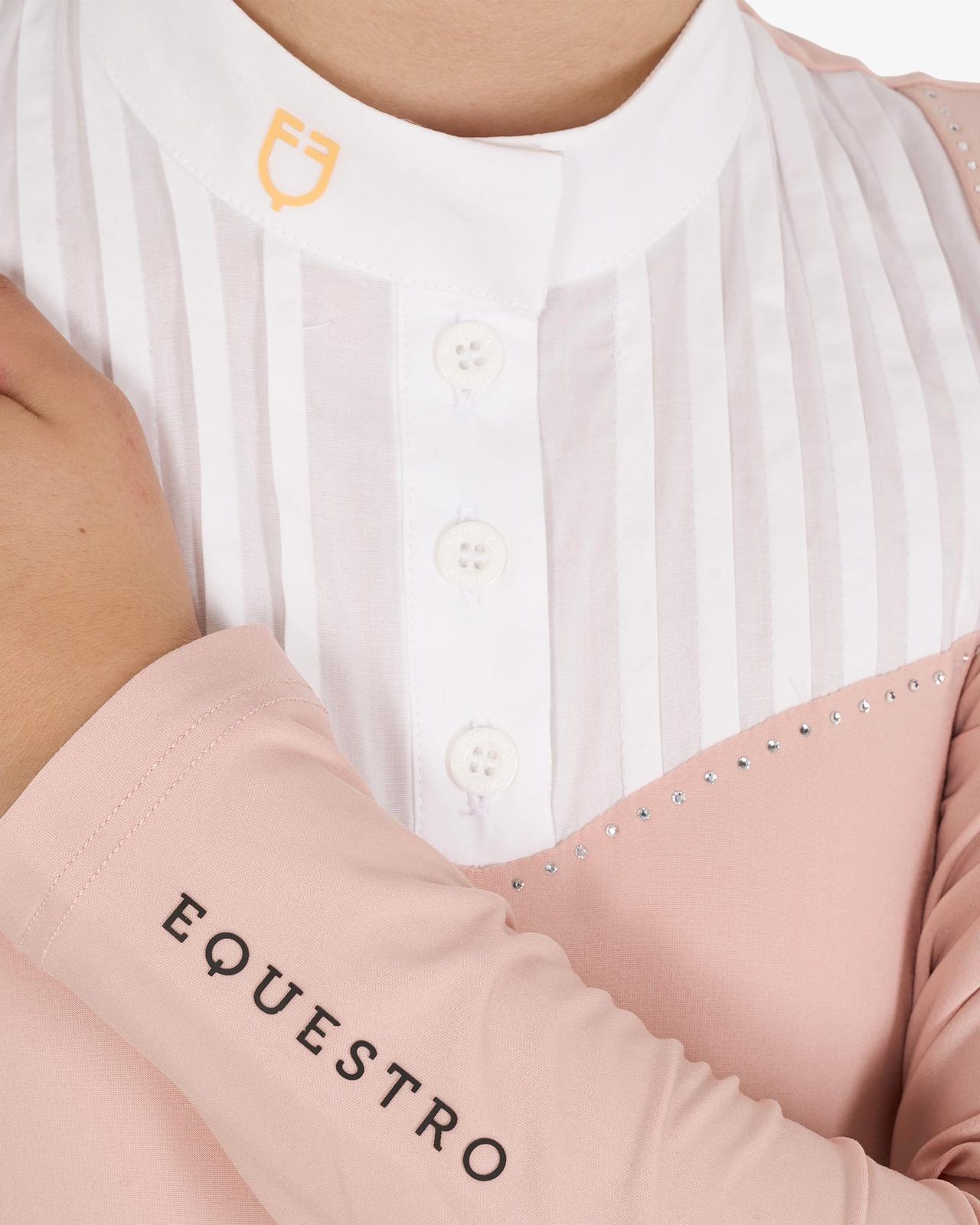 Polo bambina slim fit concorso con strass