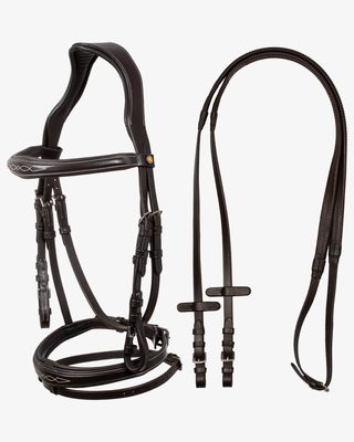 Bridle in soft stitched leather