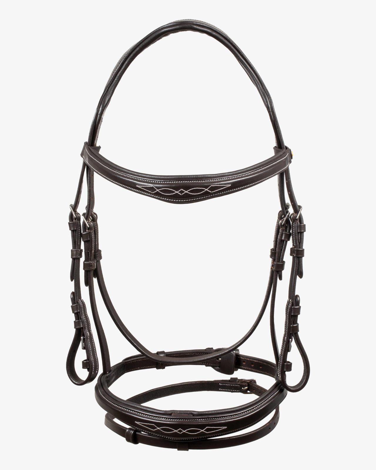 Bridle in soft stitched leather