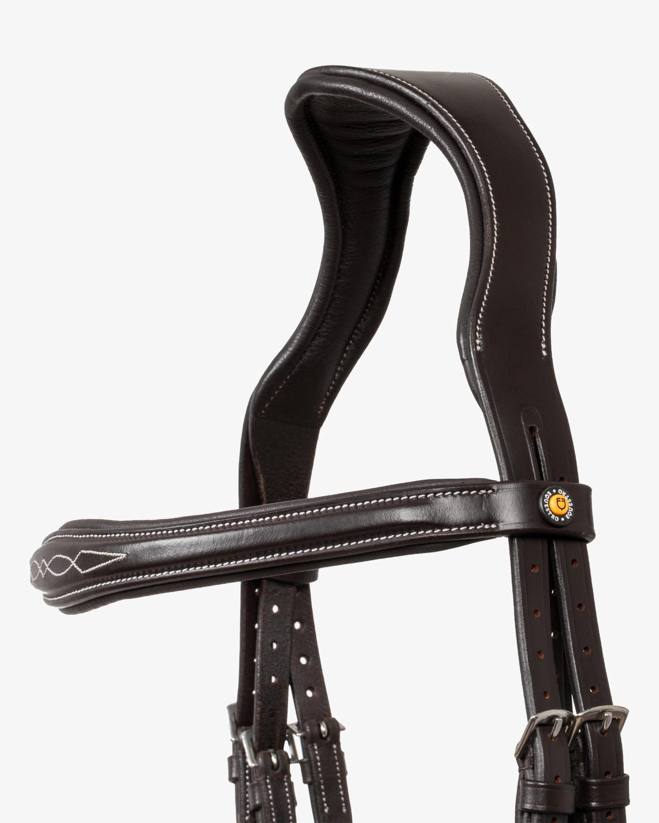 Bridle in soft stitched leather
