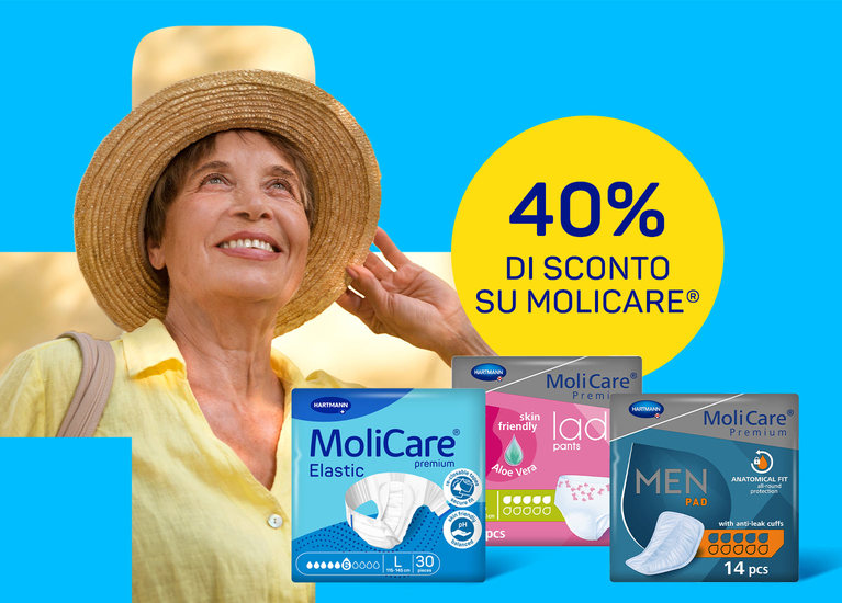 40% di sconto sulle MoliCare®
