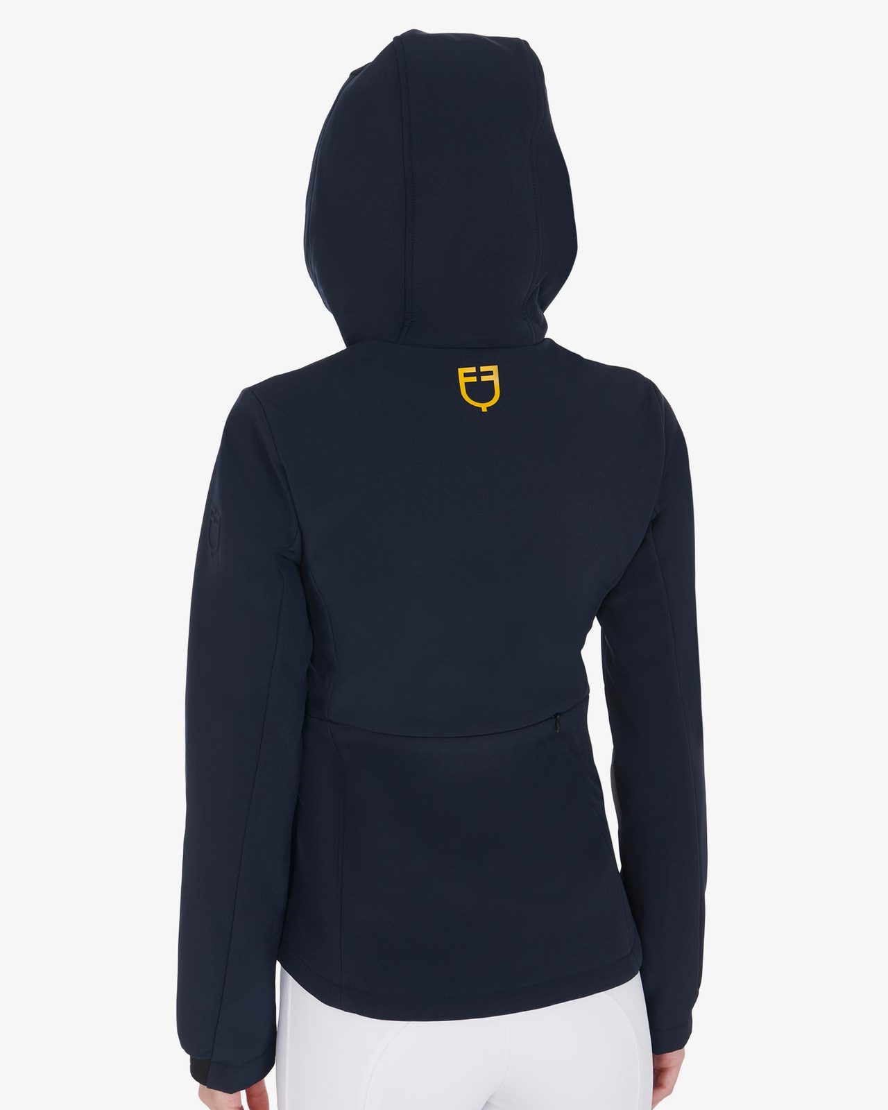 Women's slim fit softshell jacket with concealed pockets