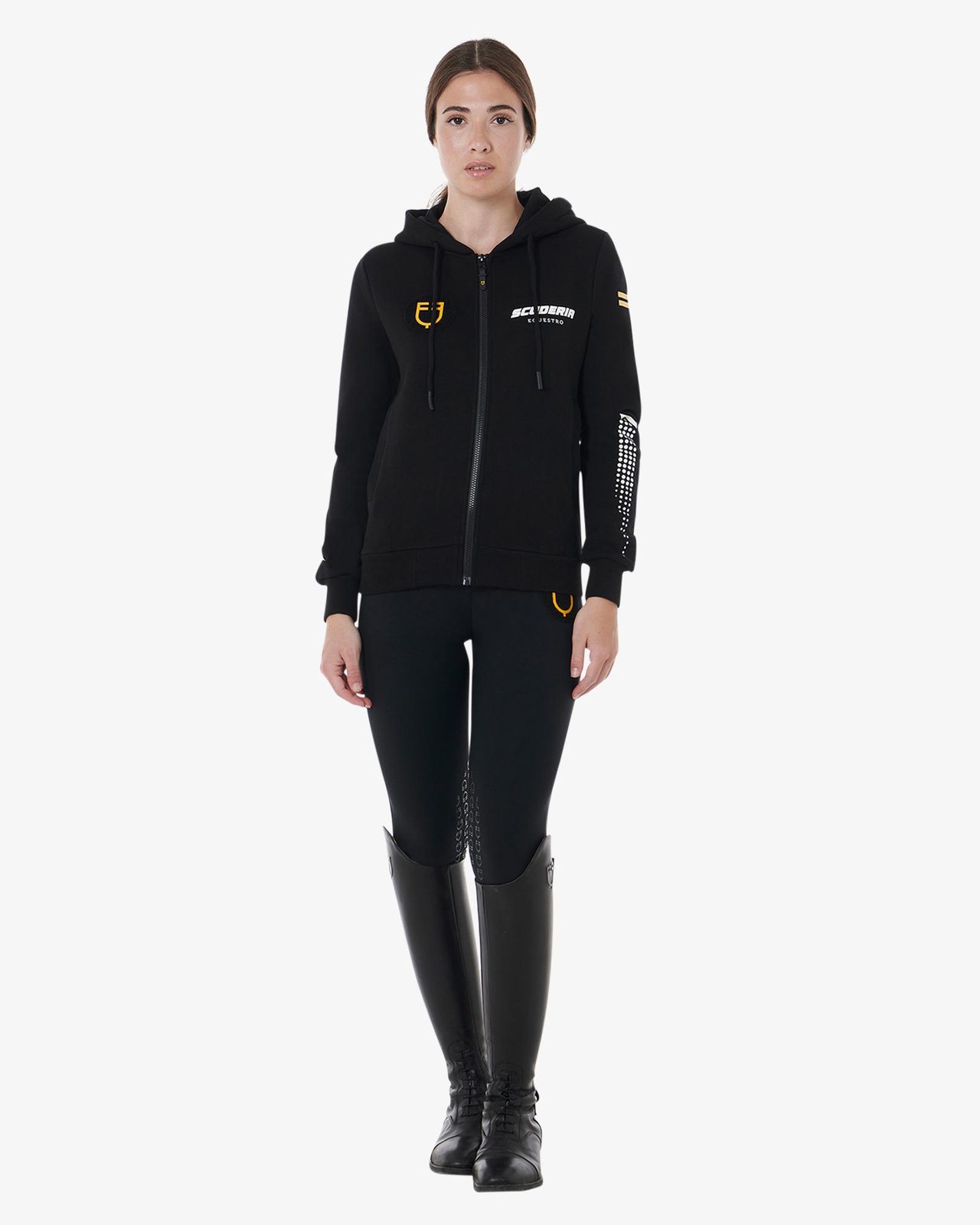 Scuderia Equestro women's hooded sweatshirt French terry