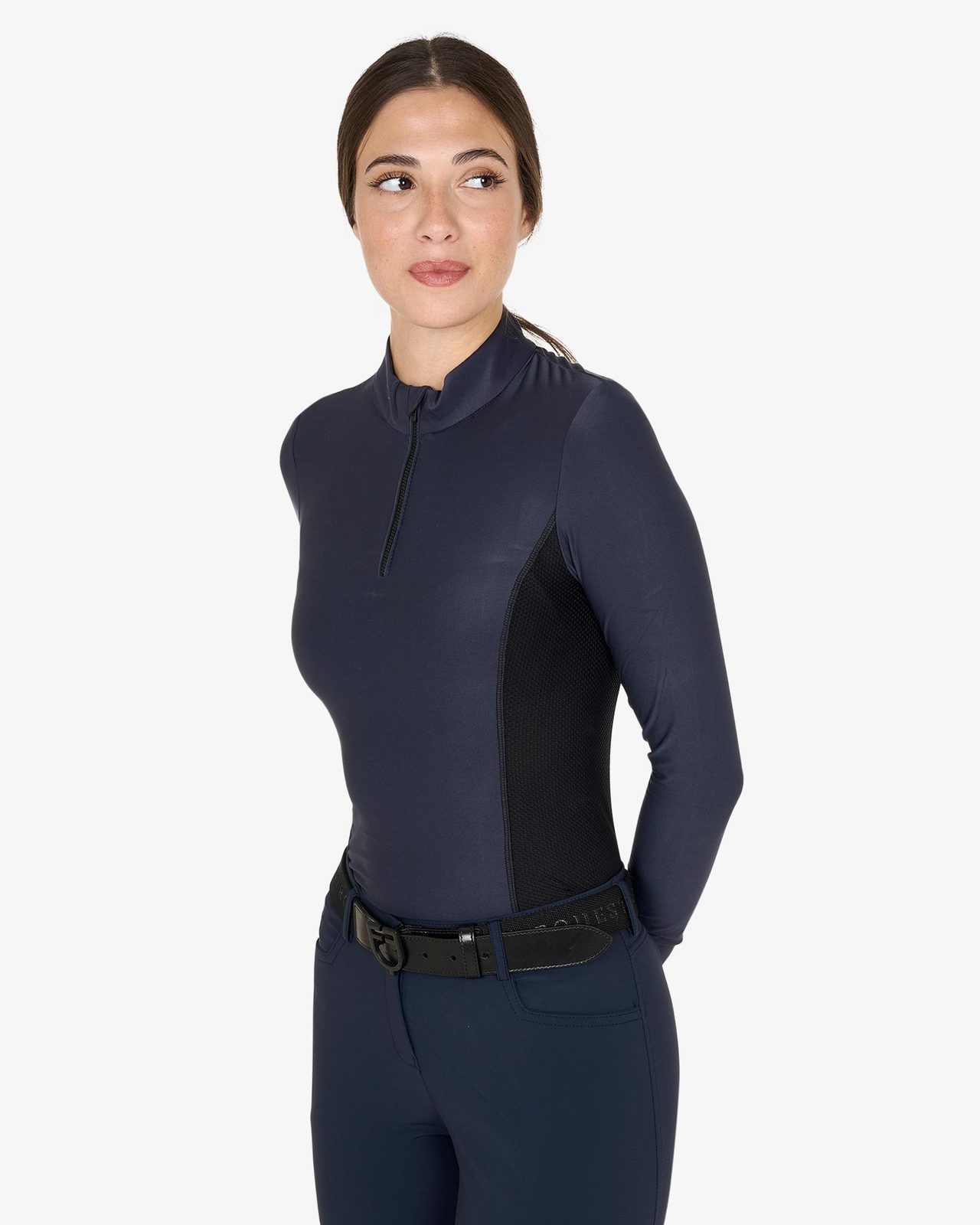 Polo tecnica donna da allenamento manica lunga