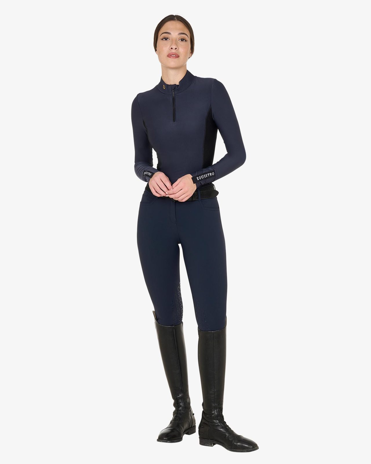 Polo tecnica donna da allenamento manica lunga