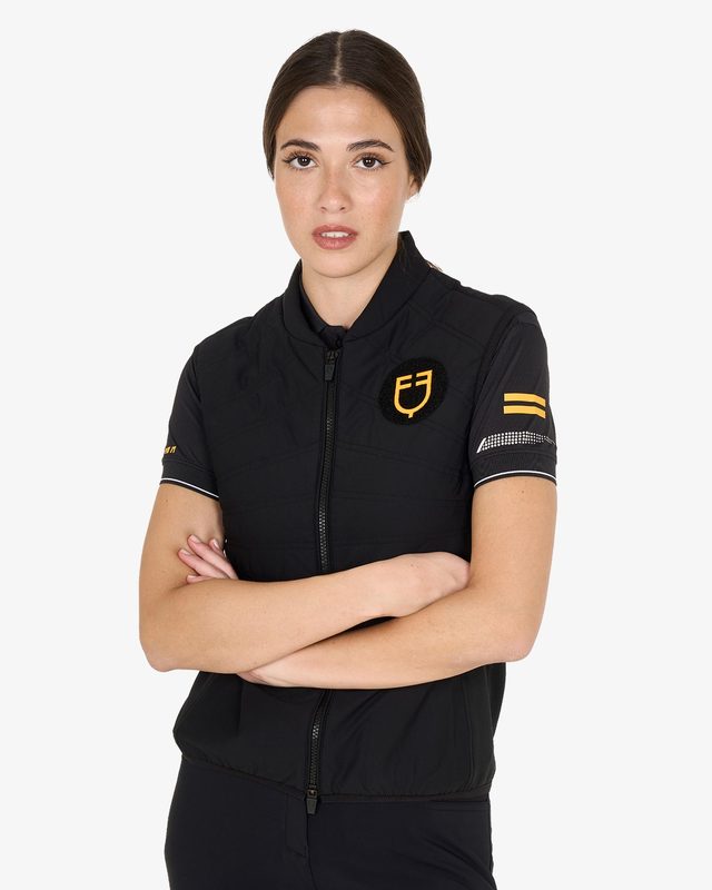 Women's slim fit vest Scuderia collection in technical fabric