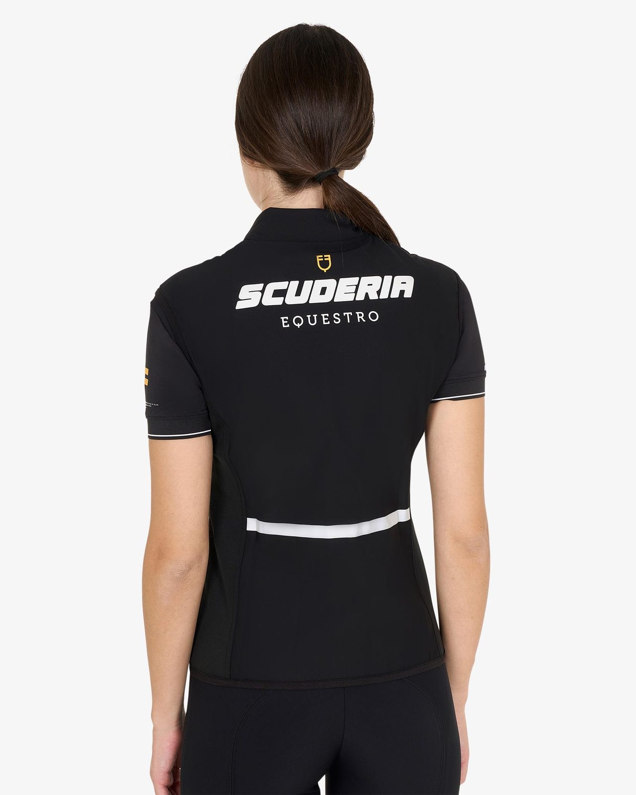 Smanicato donna slim fit in tessuto tecnico