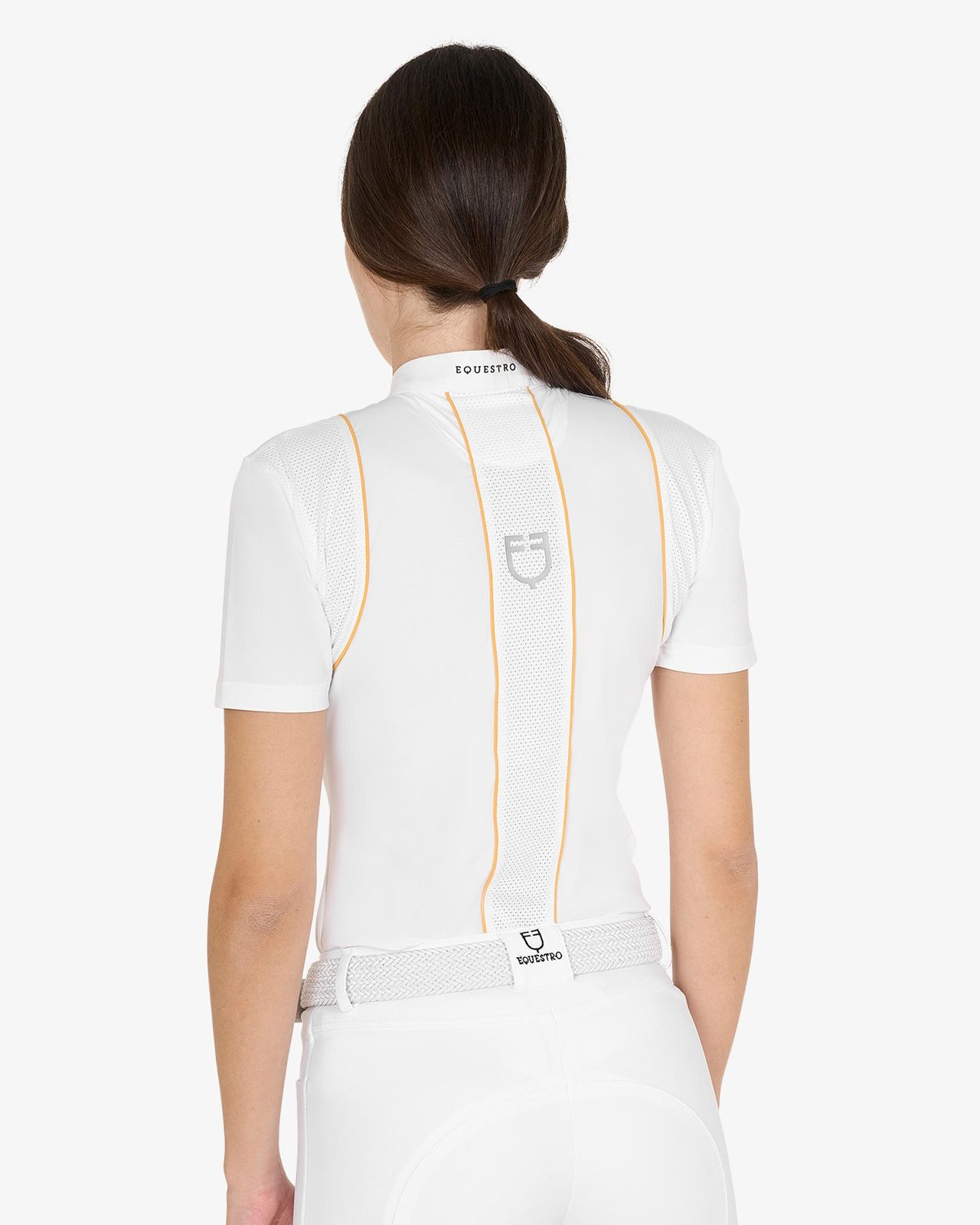 Polo donna slim fit da concorso con bottoni