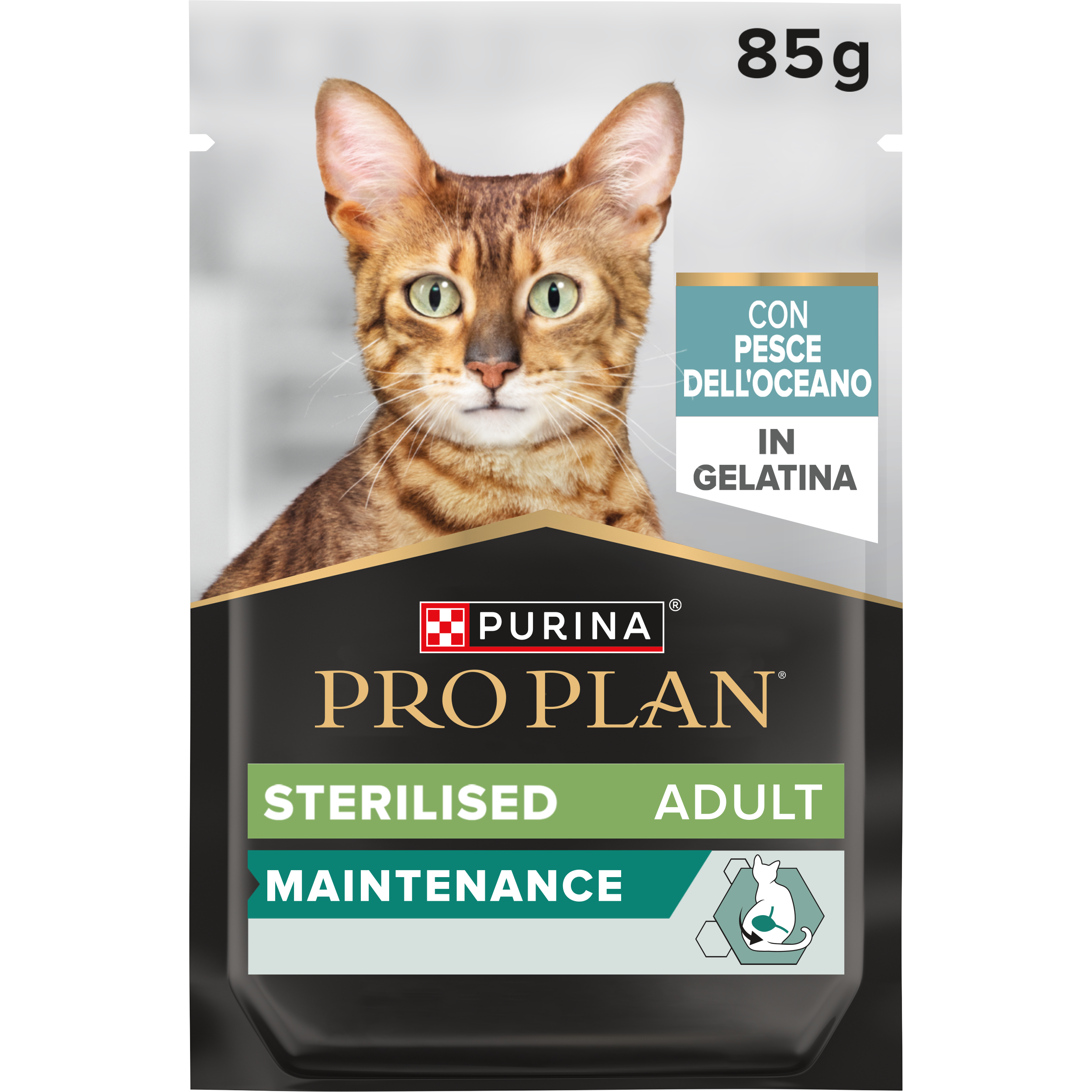PURINA® PRO PLAN® Wc Sterilised Teneri Pezzetti In Gelatina Con Pesce Dell'oceano