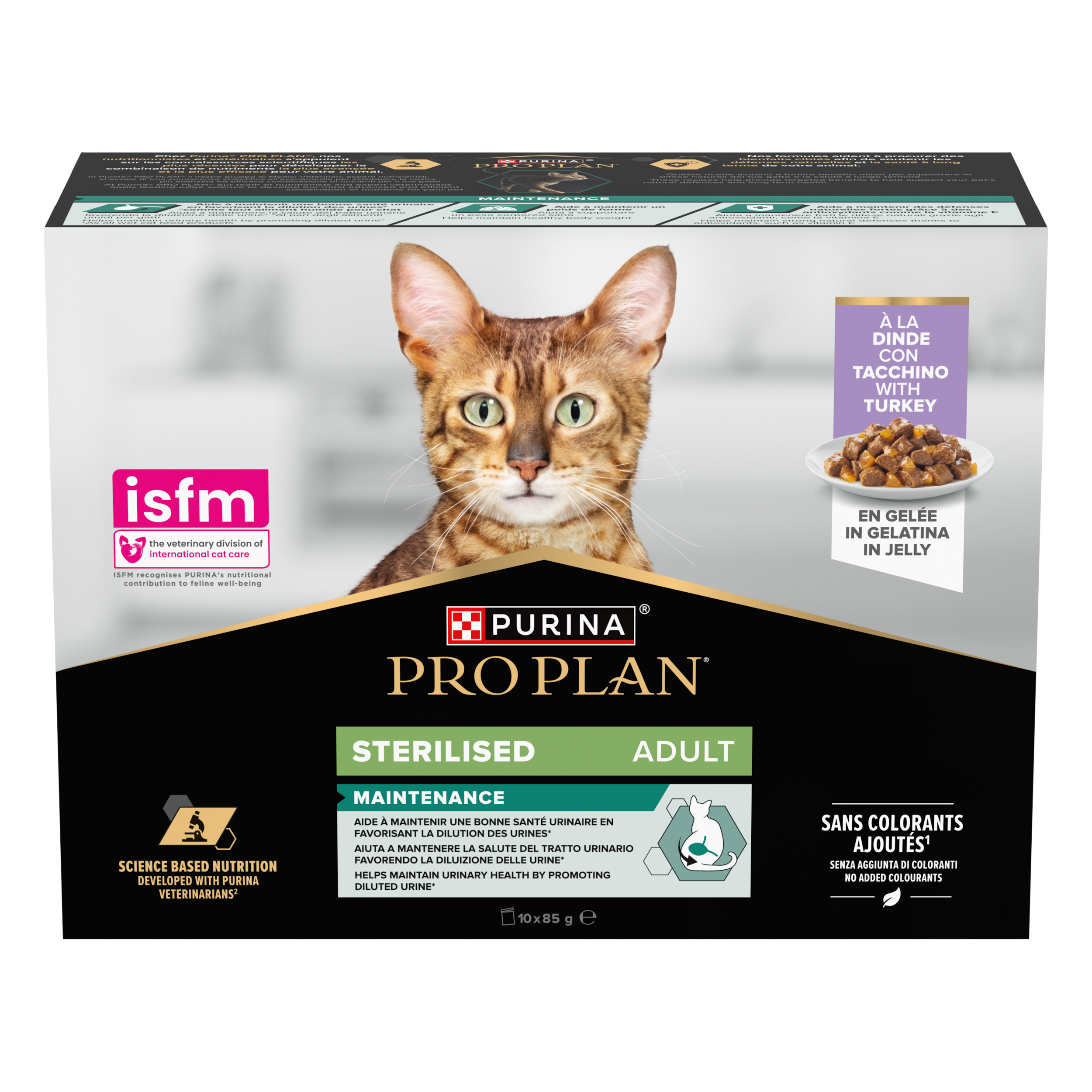 PURINA PRO PLAN WET CAT STERILISED in gelatina con Tacchino