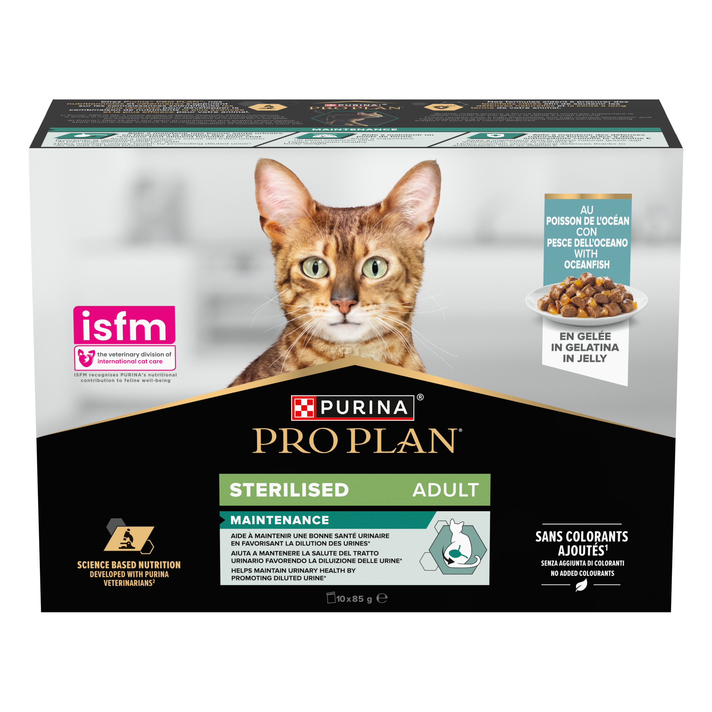 PURINA PRO PLAN WET CAT STERILISED in gelatina con Pesce dell'Oceano