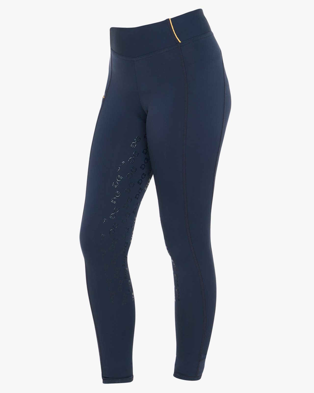 Girls' slim fit grip leggings with logo