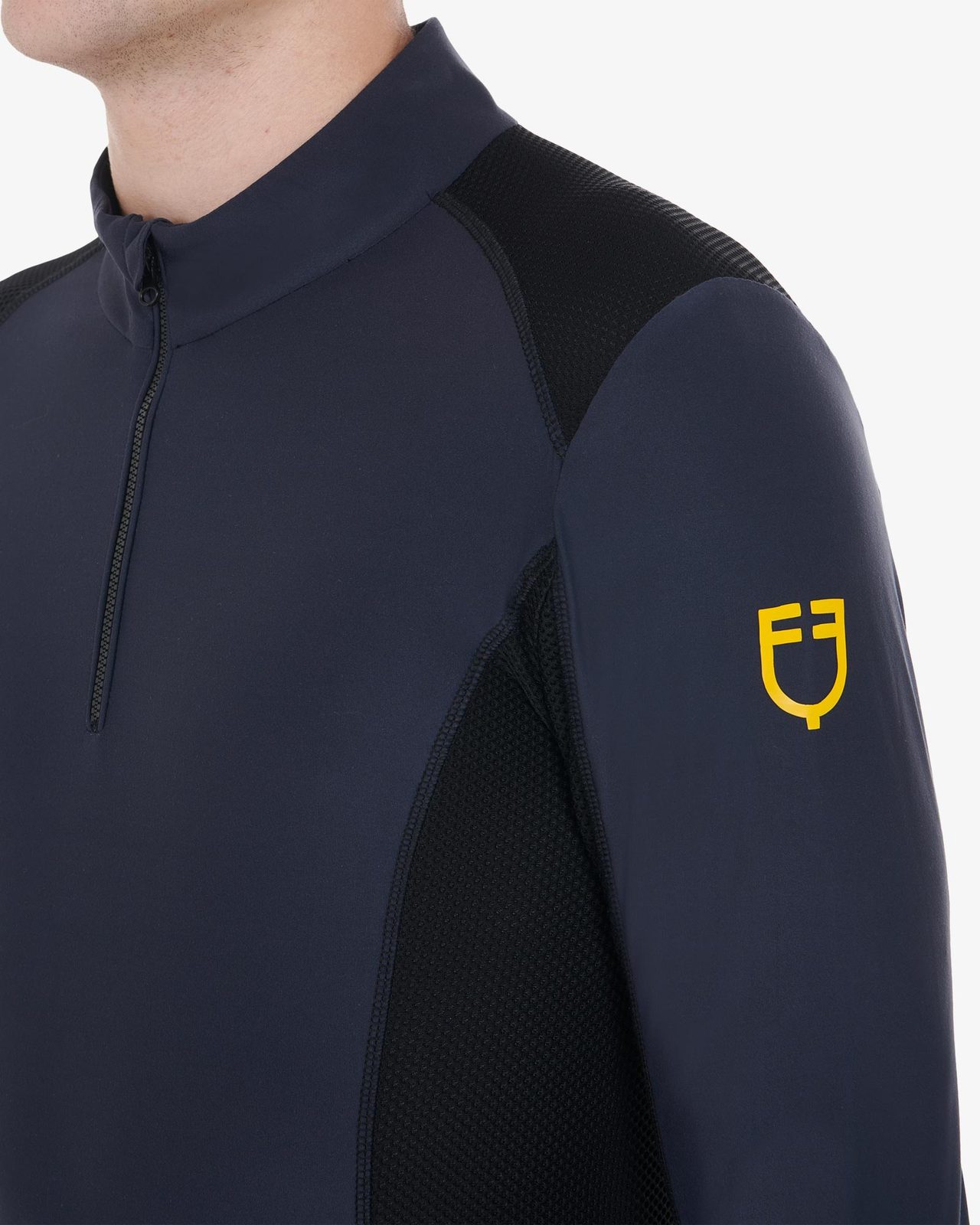 Polo uomo slim fit da allenamento a manica lunga