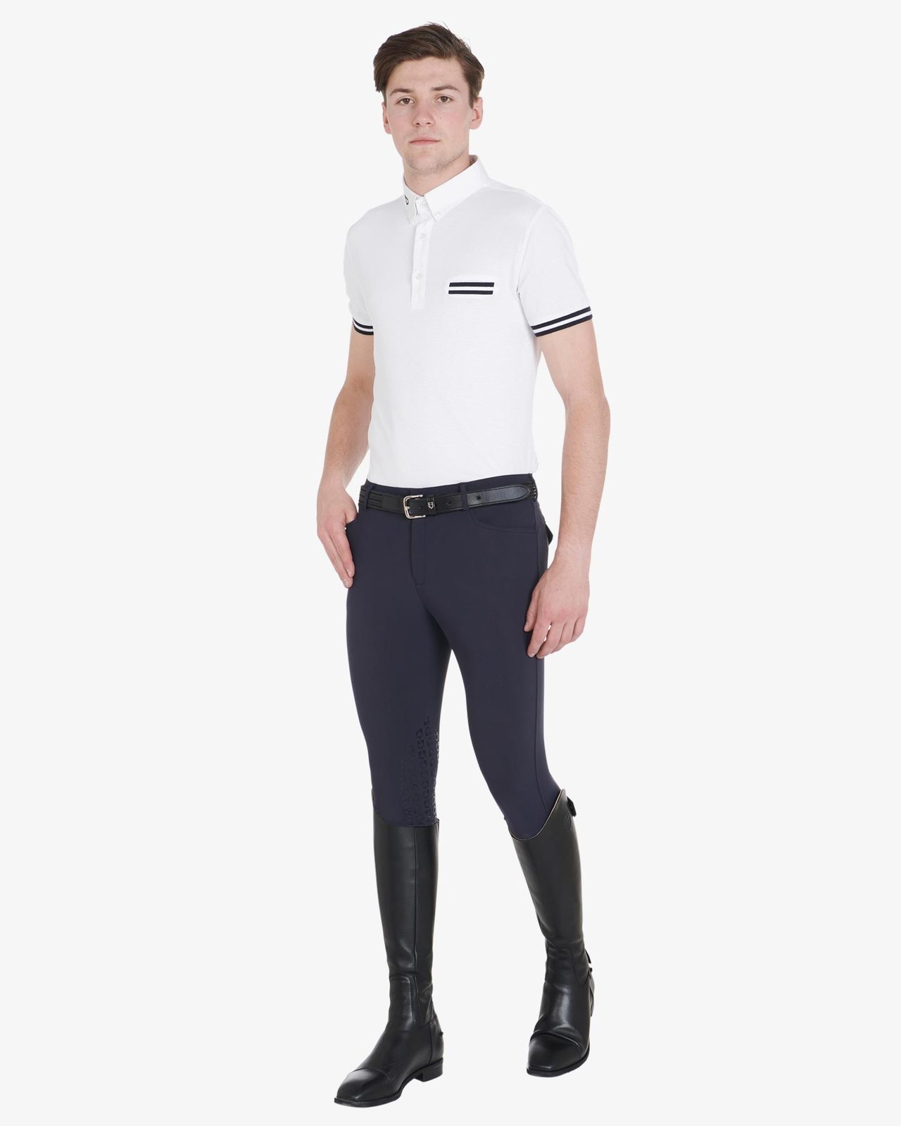 Pantaloni uomo slim fit grip con logo Equestro