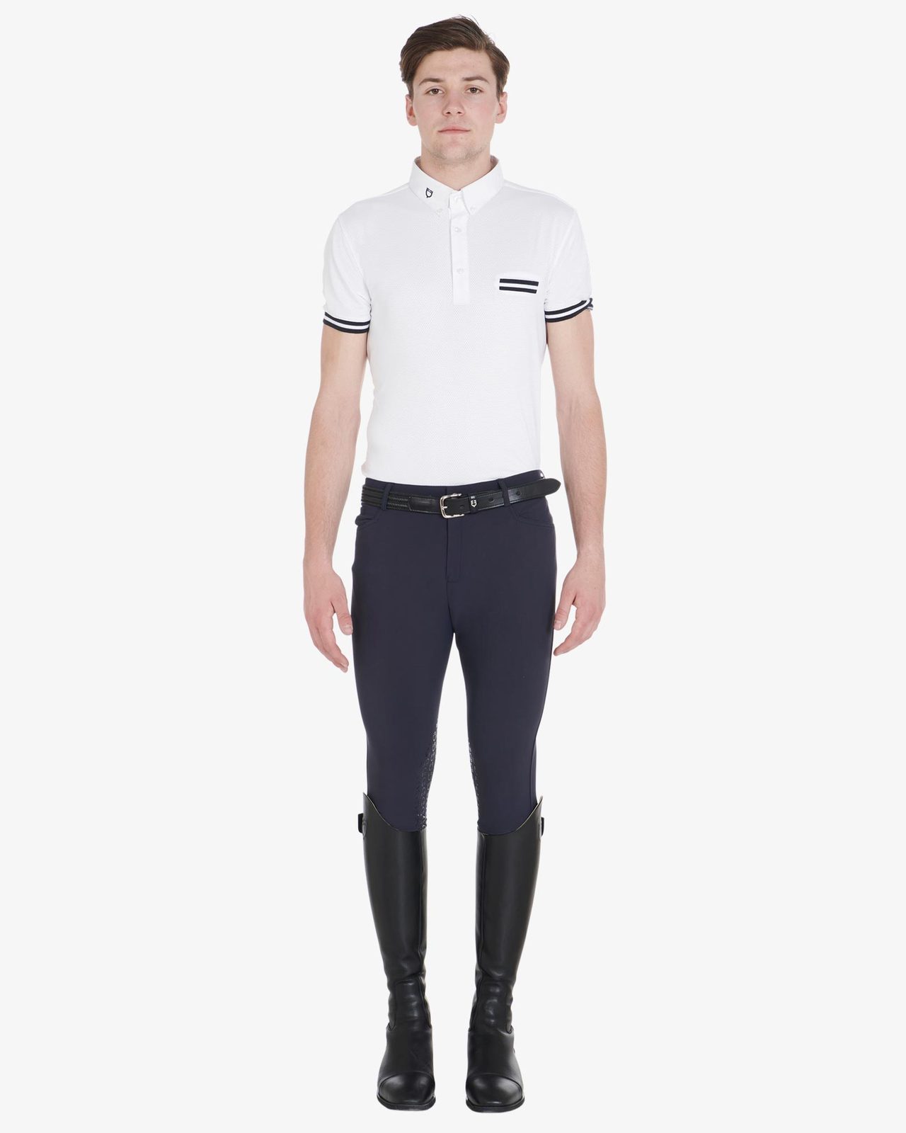 Pantaloni uomo slim fit grip con logo Equestro