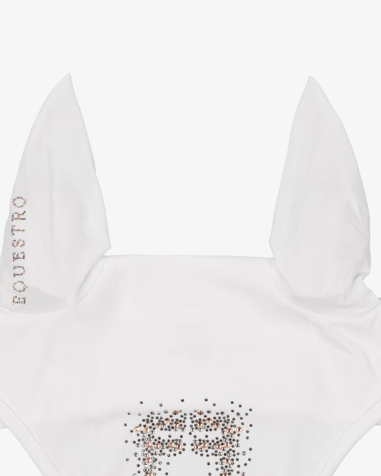 Fly veil in technical fabric with rhinestone logo
