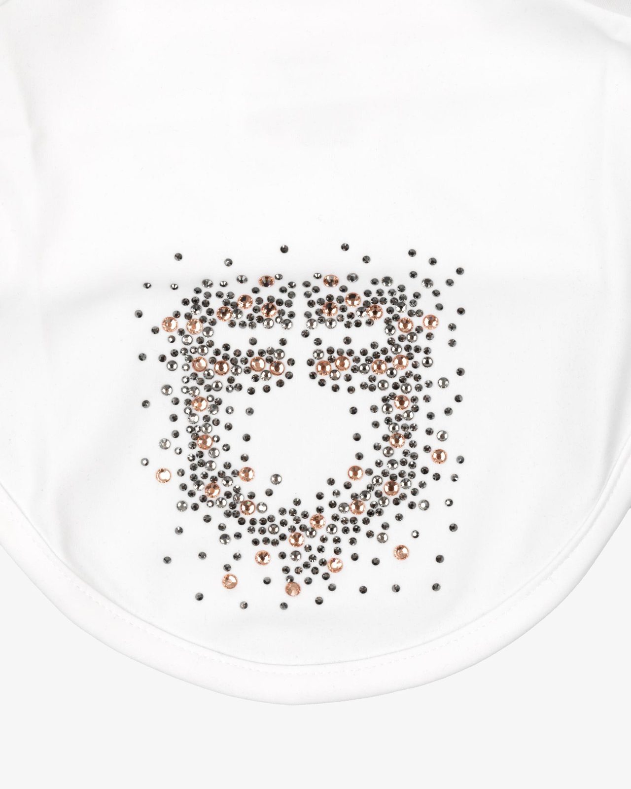 Fly veil in technical fabric with rhinestone logo