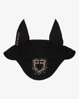 Cuffietta in tessuto tecnico con logo glitter
