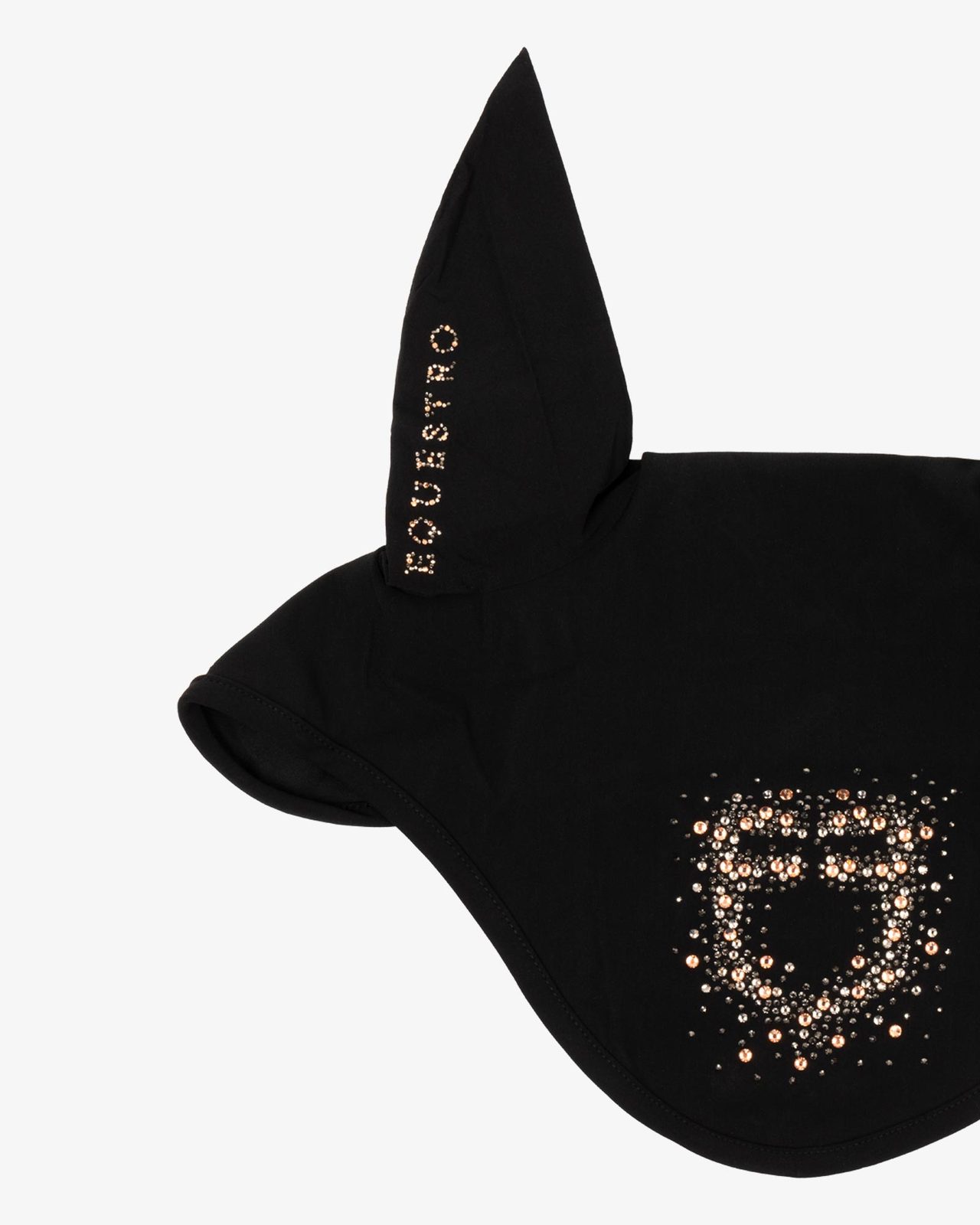 Cuffietta in tessuto tecnico con logo glitter