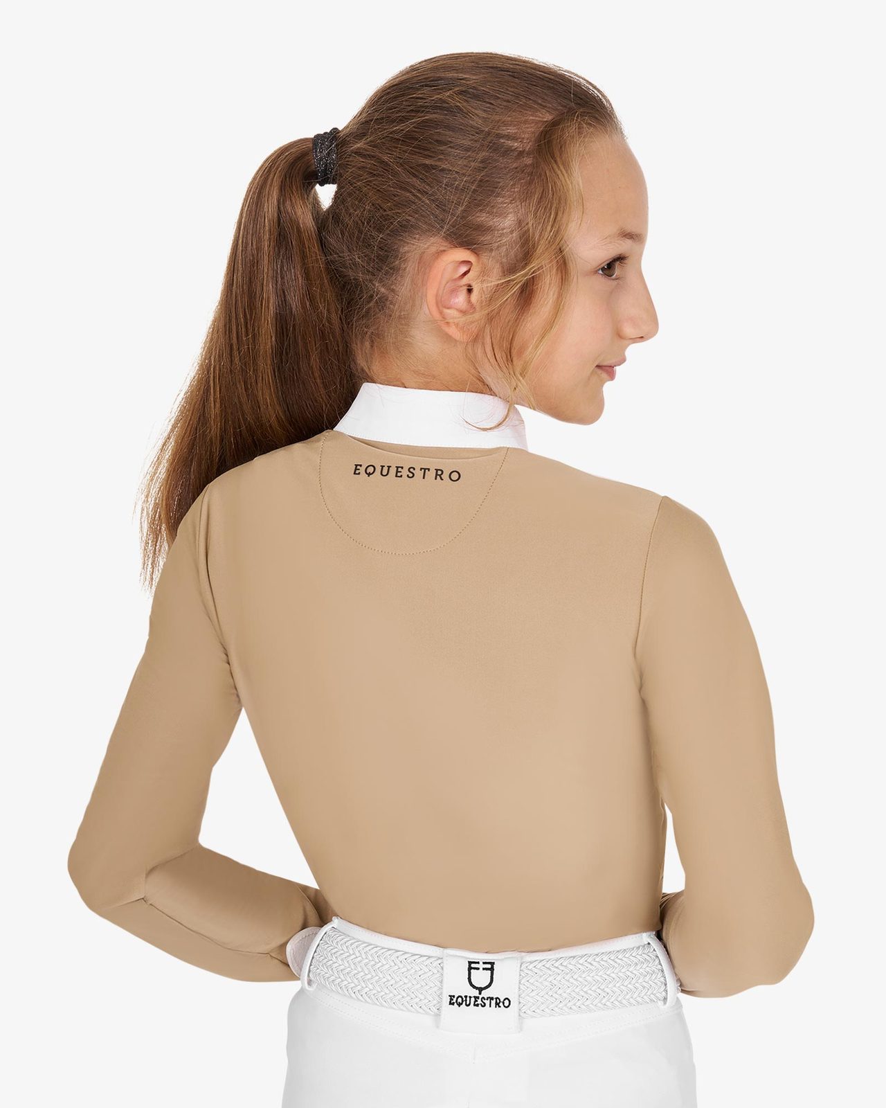 Polo bambina a manica lunga