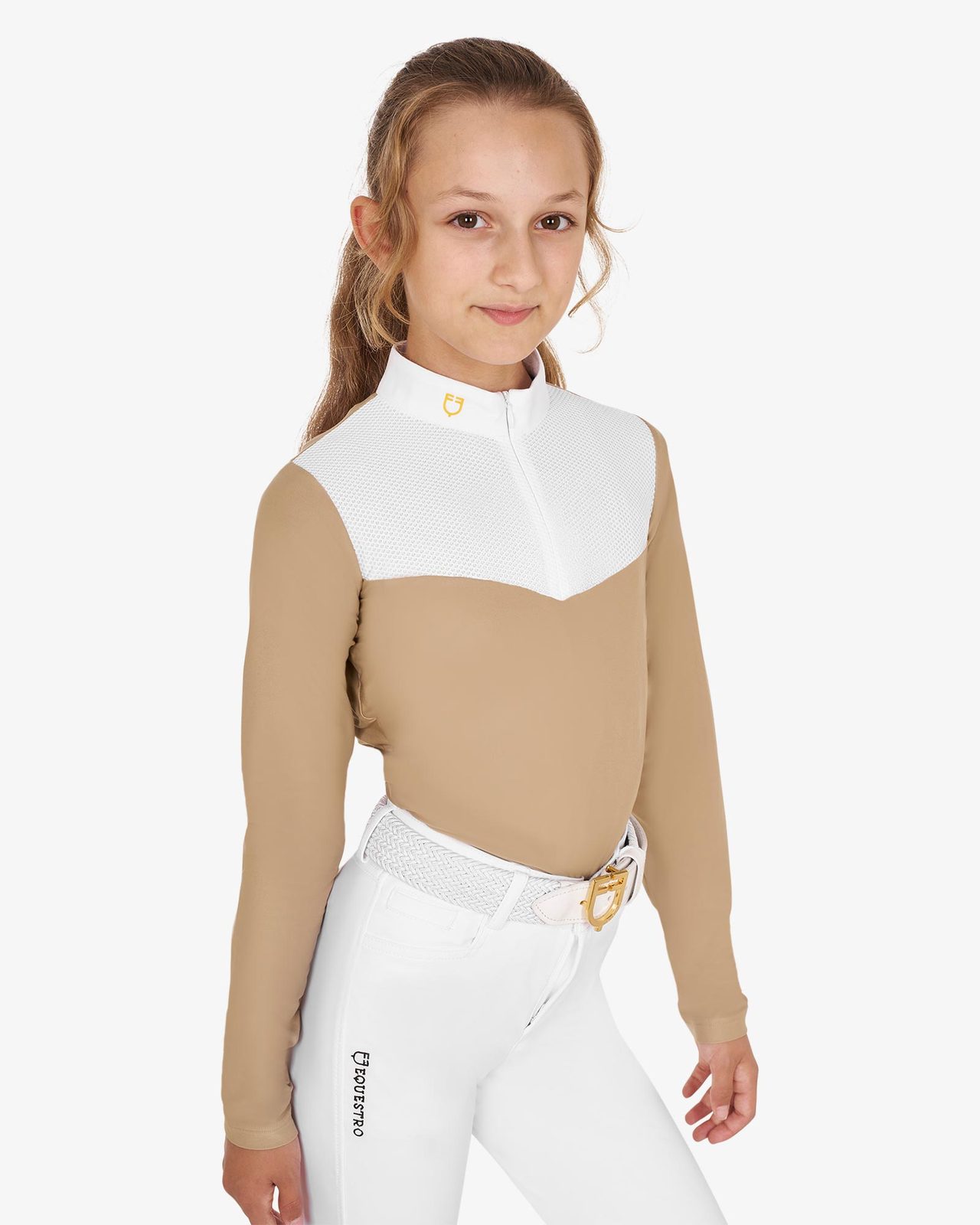 Polo bambina a manica lunga