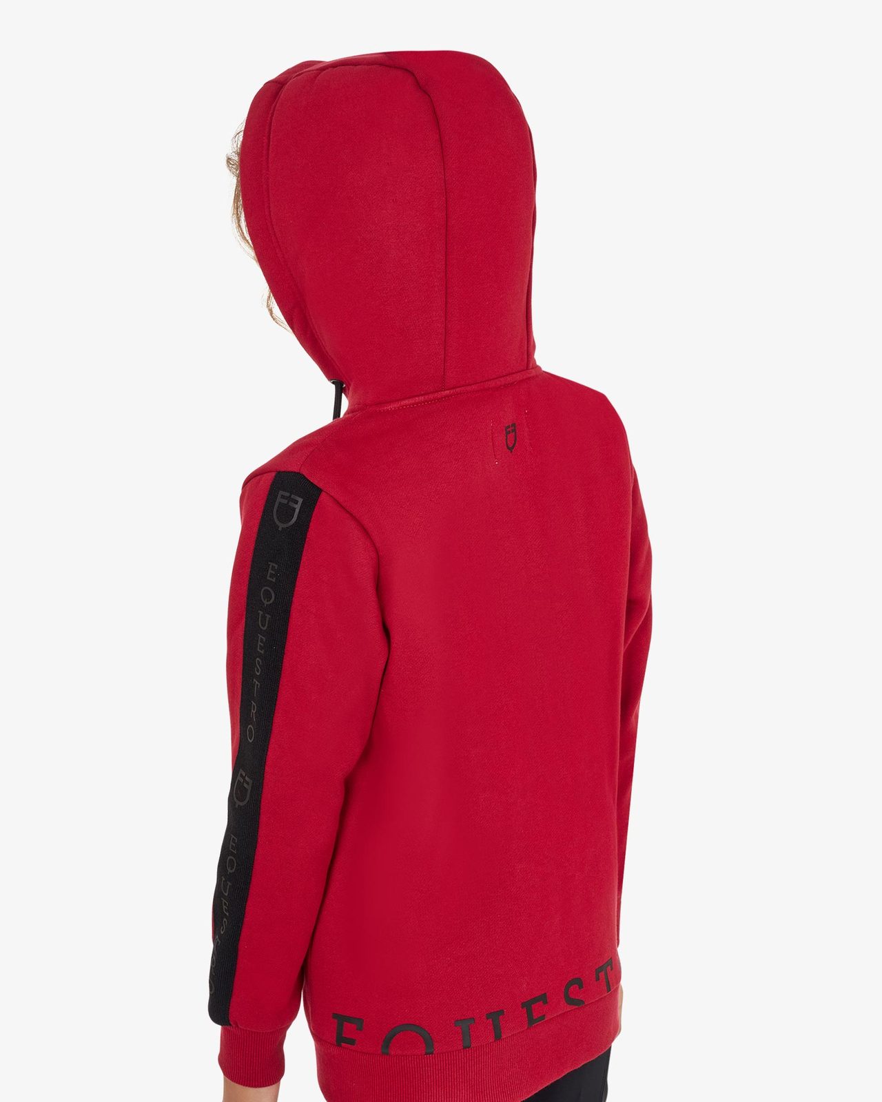 Felpa bambina full zip con pile interno