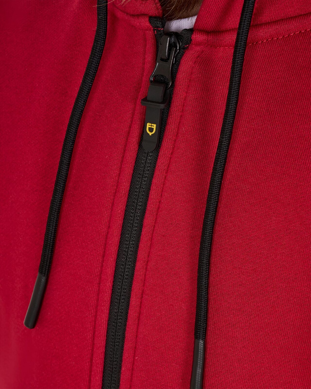 Felpa bambina full zip con pile interno