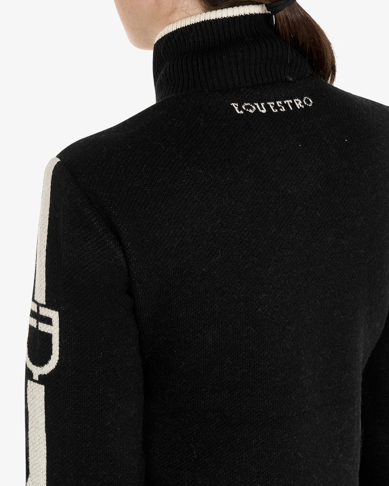 Piumino da donna in nylon e maglia con cerniera